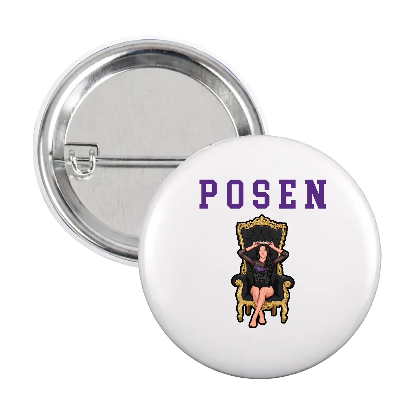 Game Day Button — Shirsey in White