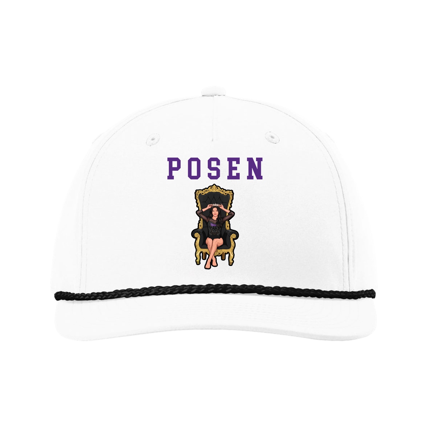 Five-Panel Classic Rope Cap — Shirsey in White