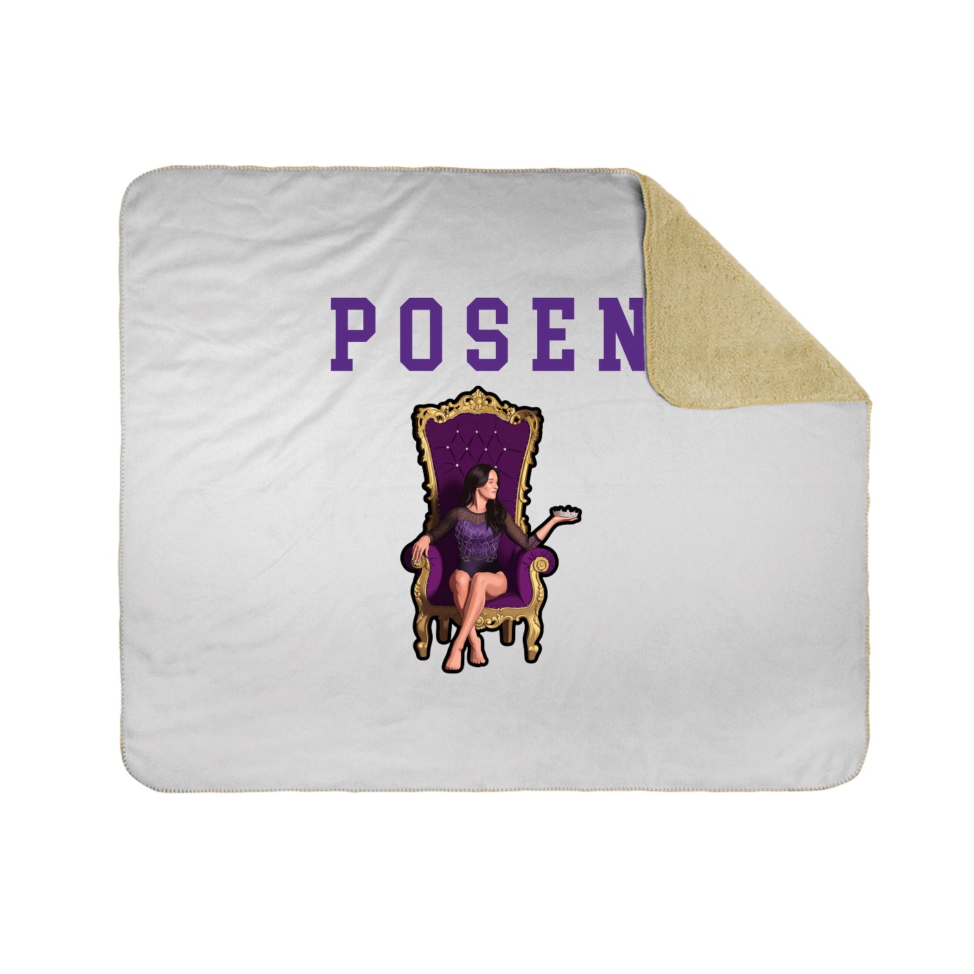 Throw Blanket — Shirsey in White