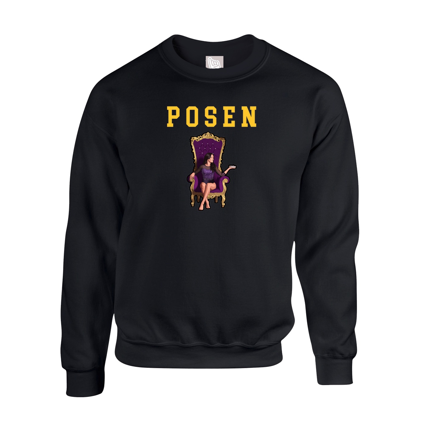 Fleece Crew — Shirsey in Black