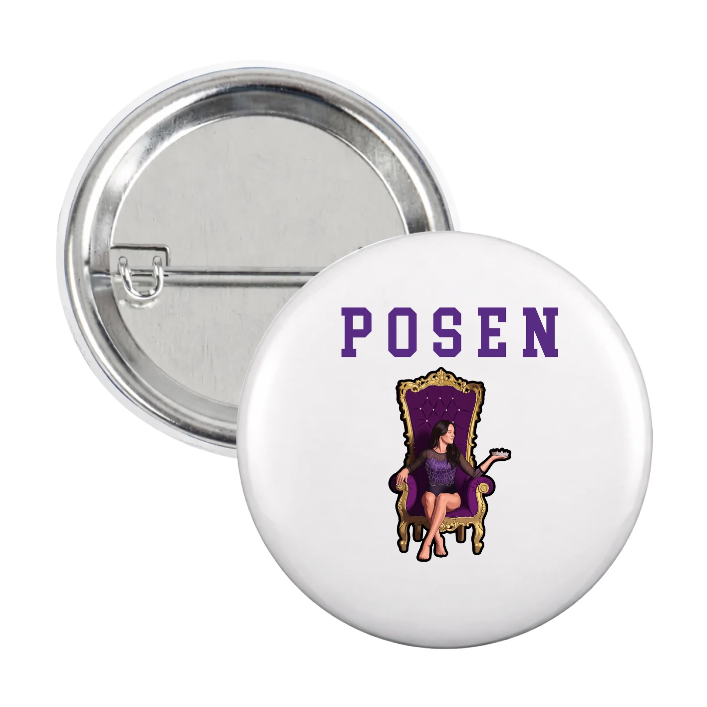 Game Day Button — Shirsey in White