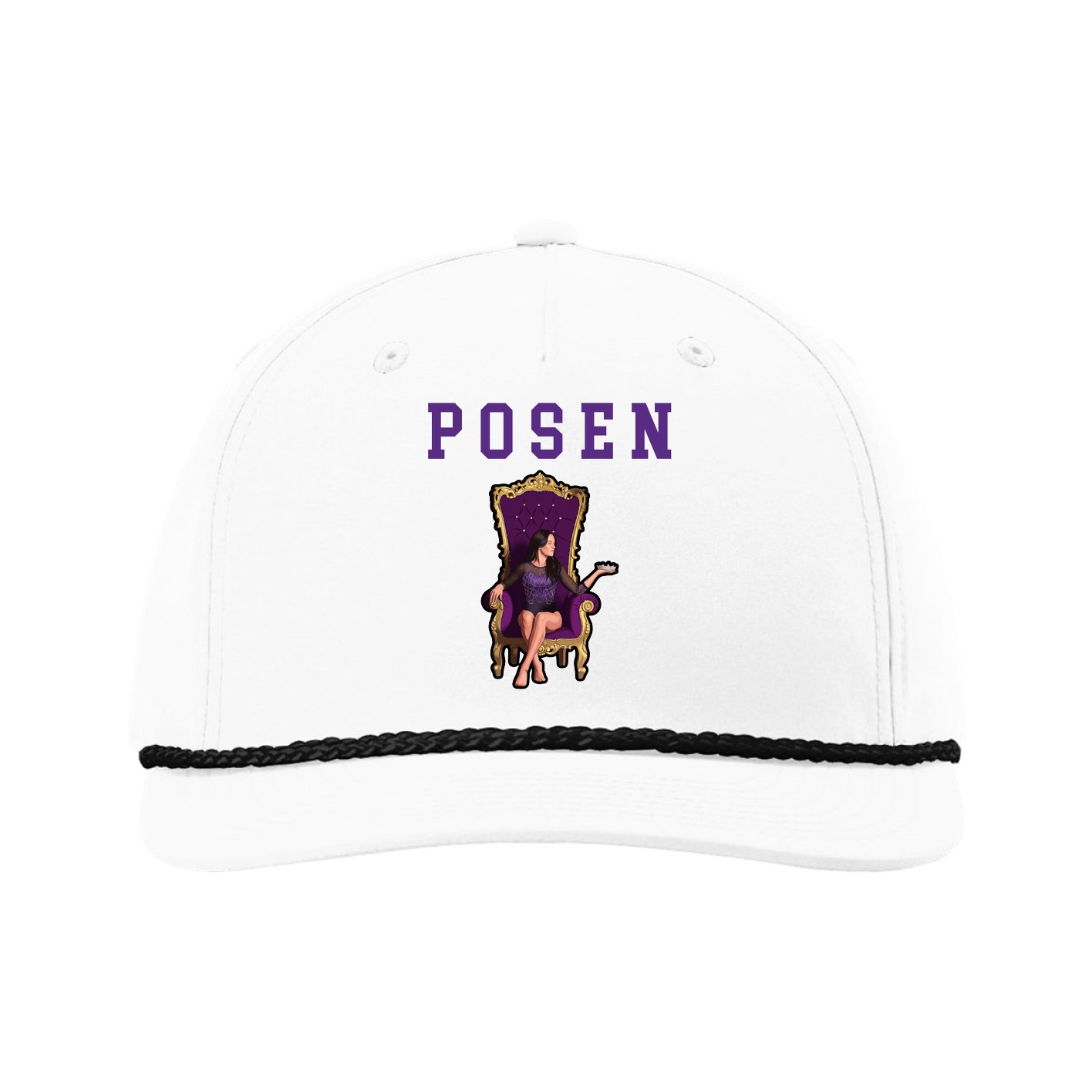 Five-Panel Classic Rope Cap — Shirsey in White