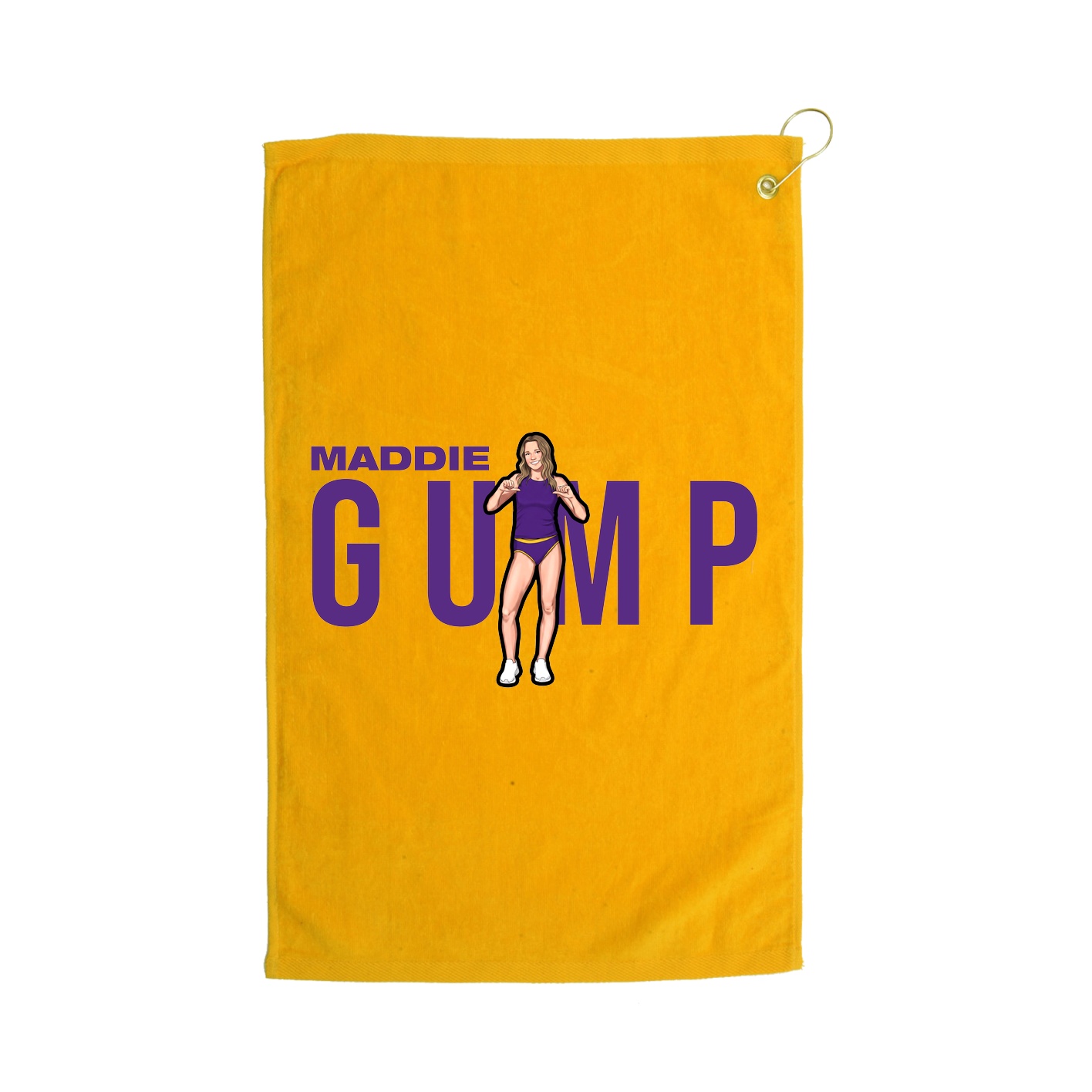 Golf Towel — Player Name in Gold