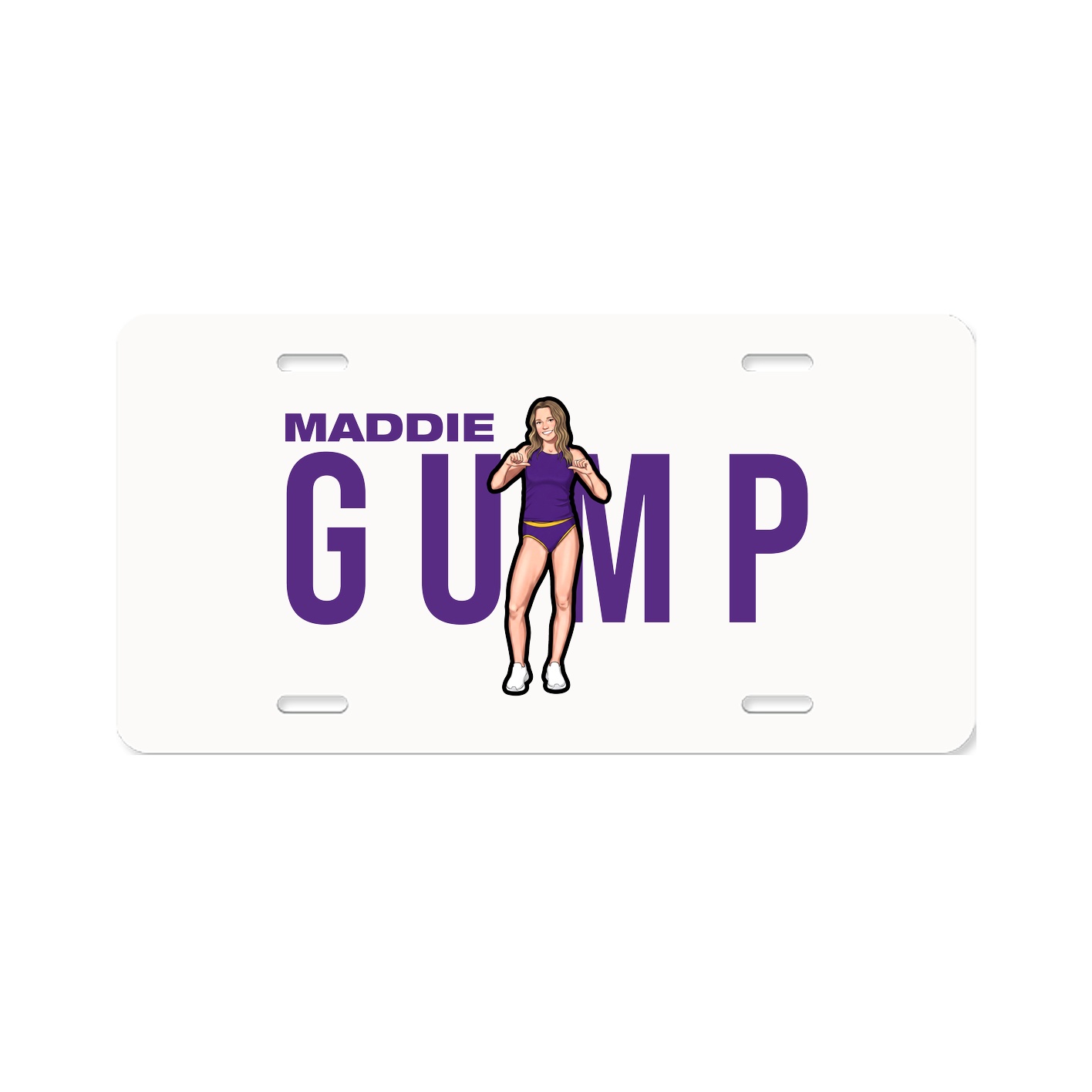 License Plate — Player Name in Classic