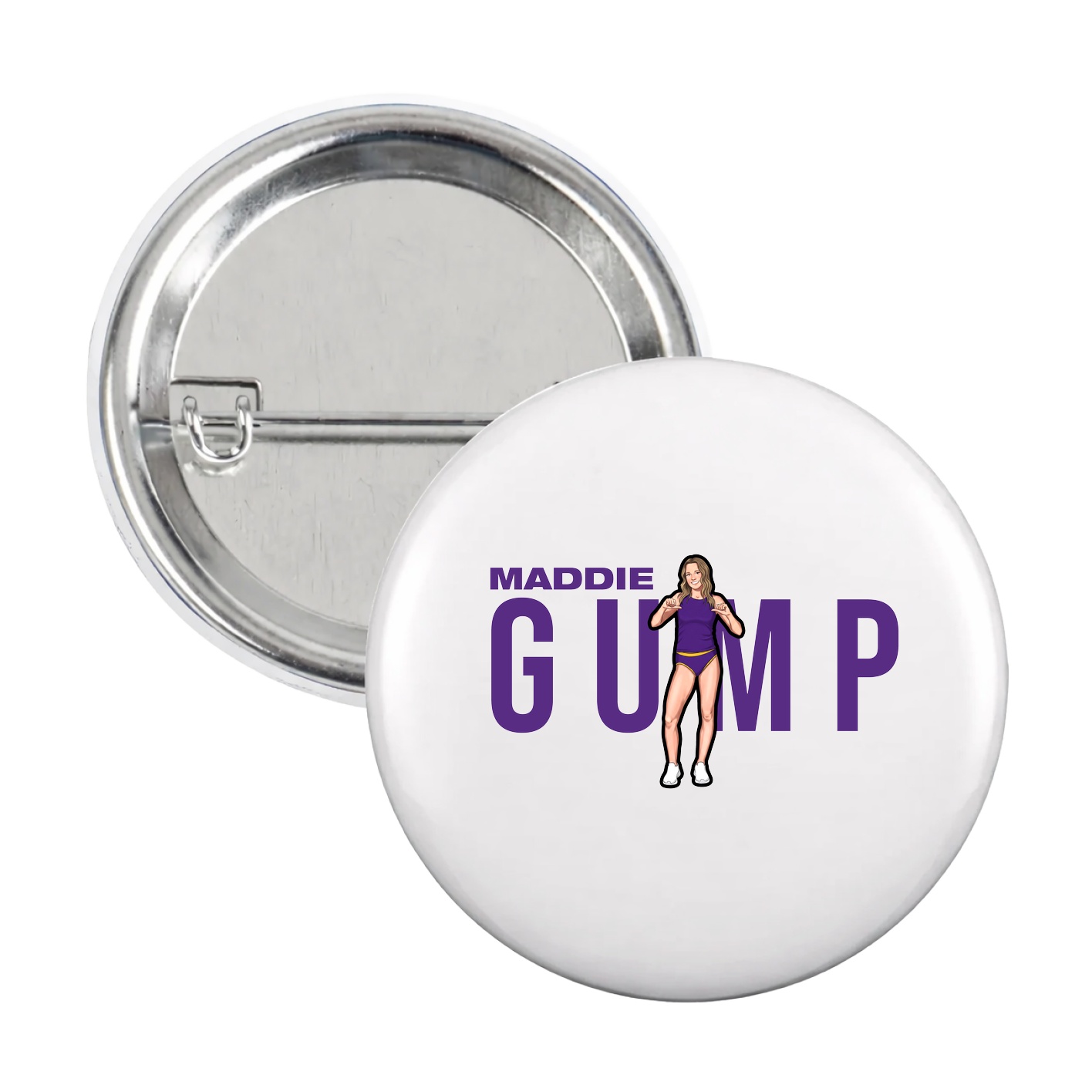 Game Day Button — Player Name in White