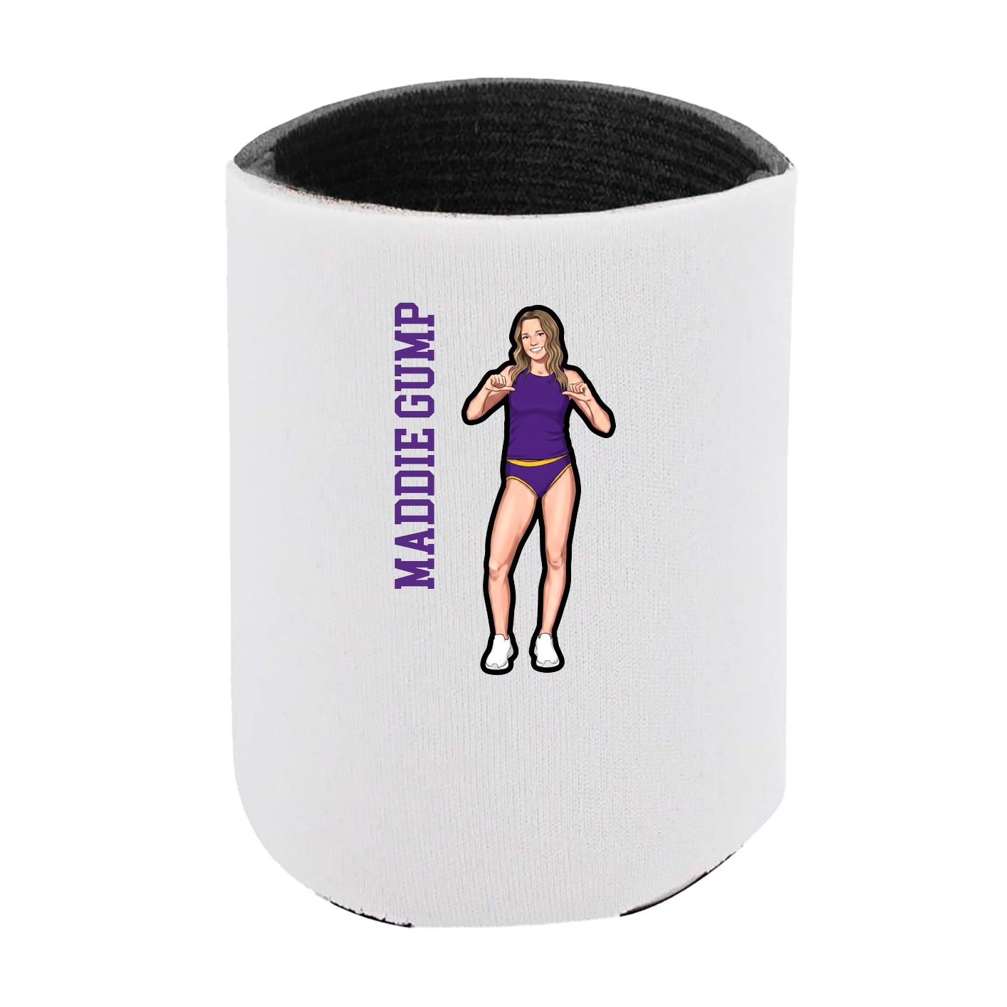 Can Holder — Name Vertical in White