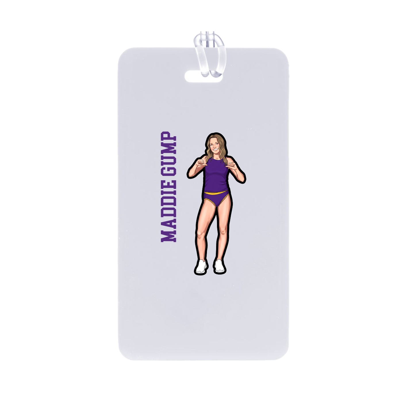 Bag Tag — Name Vertical in Classic
