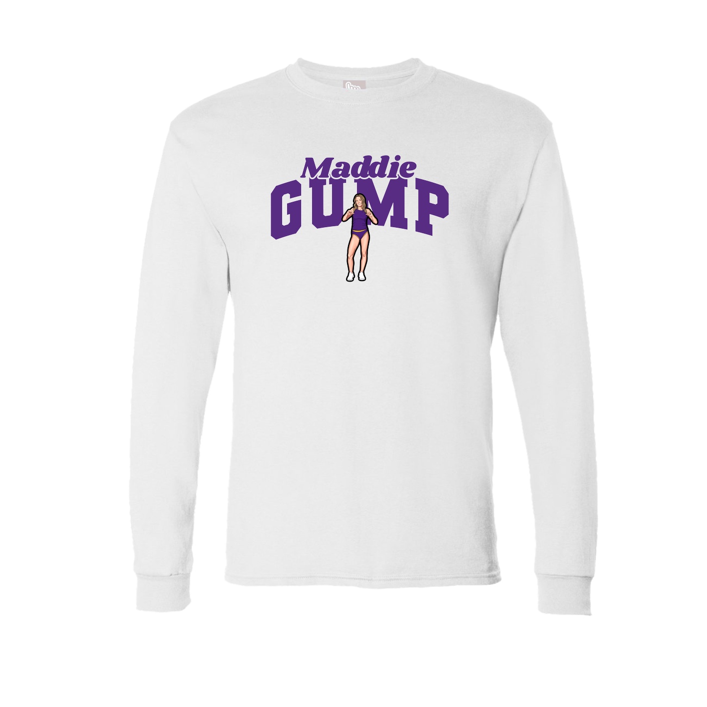 Long Sleeve Tee — Signature Arch in White