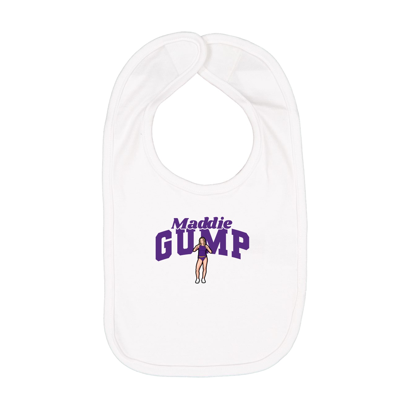Infant Bib — Signature Arch in White