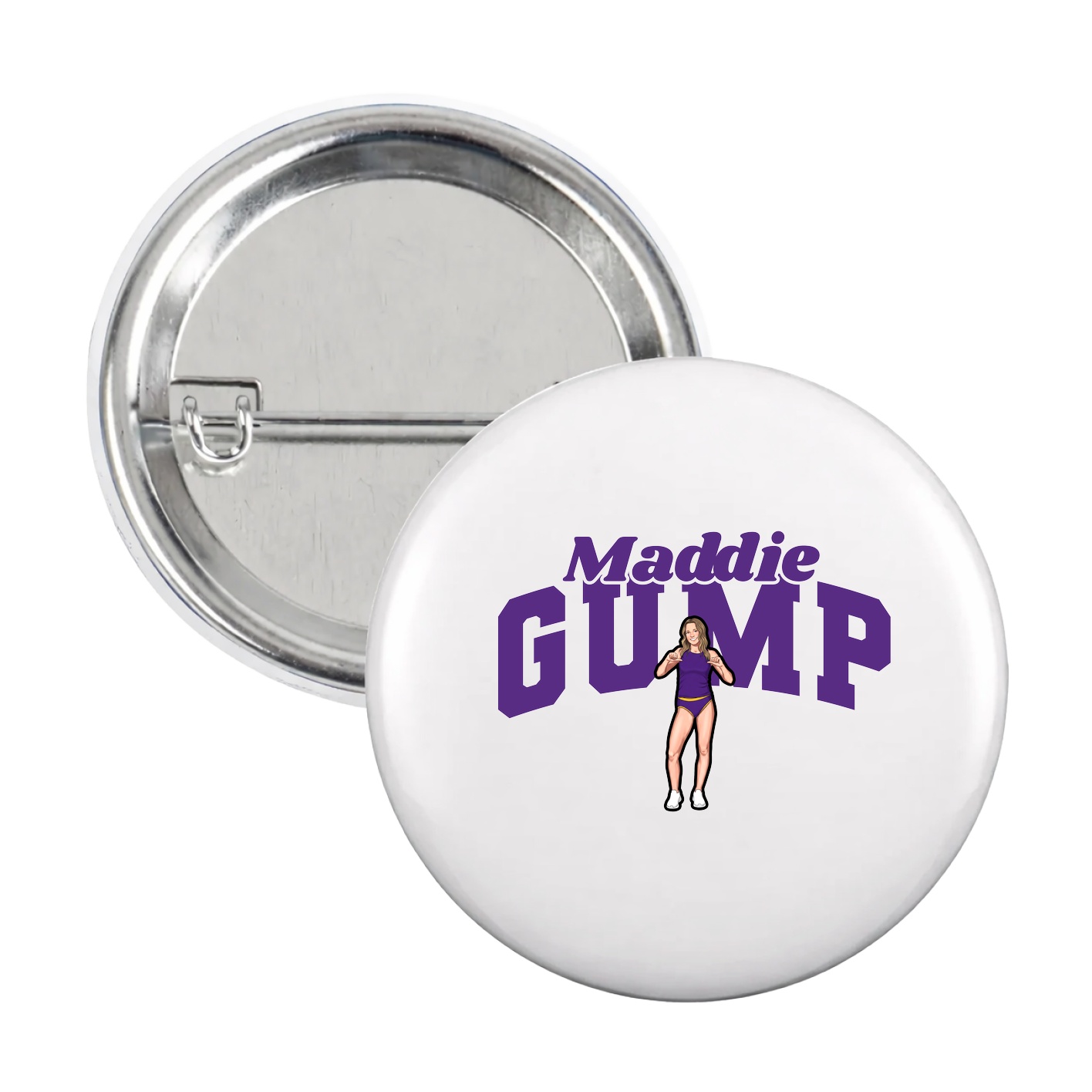 Game Day Button — Signature Arch in White