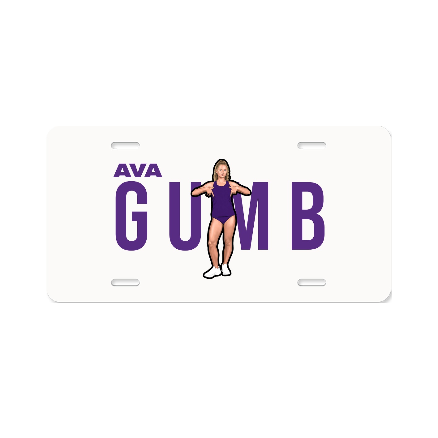 License Plate — Player Name in Classic
