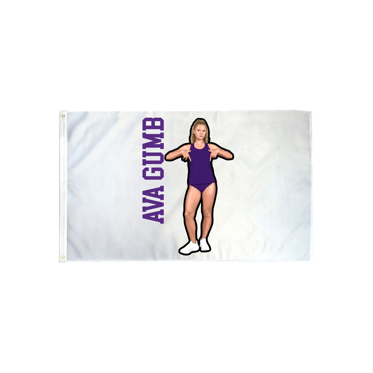 3x5 Flag — Name Vertical in Classic