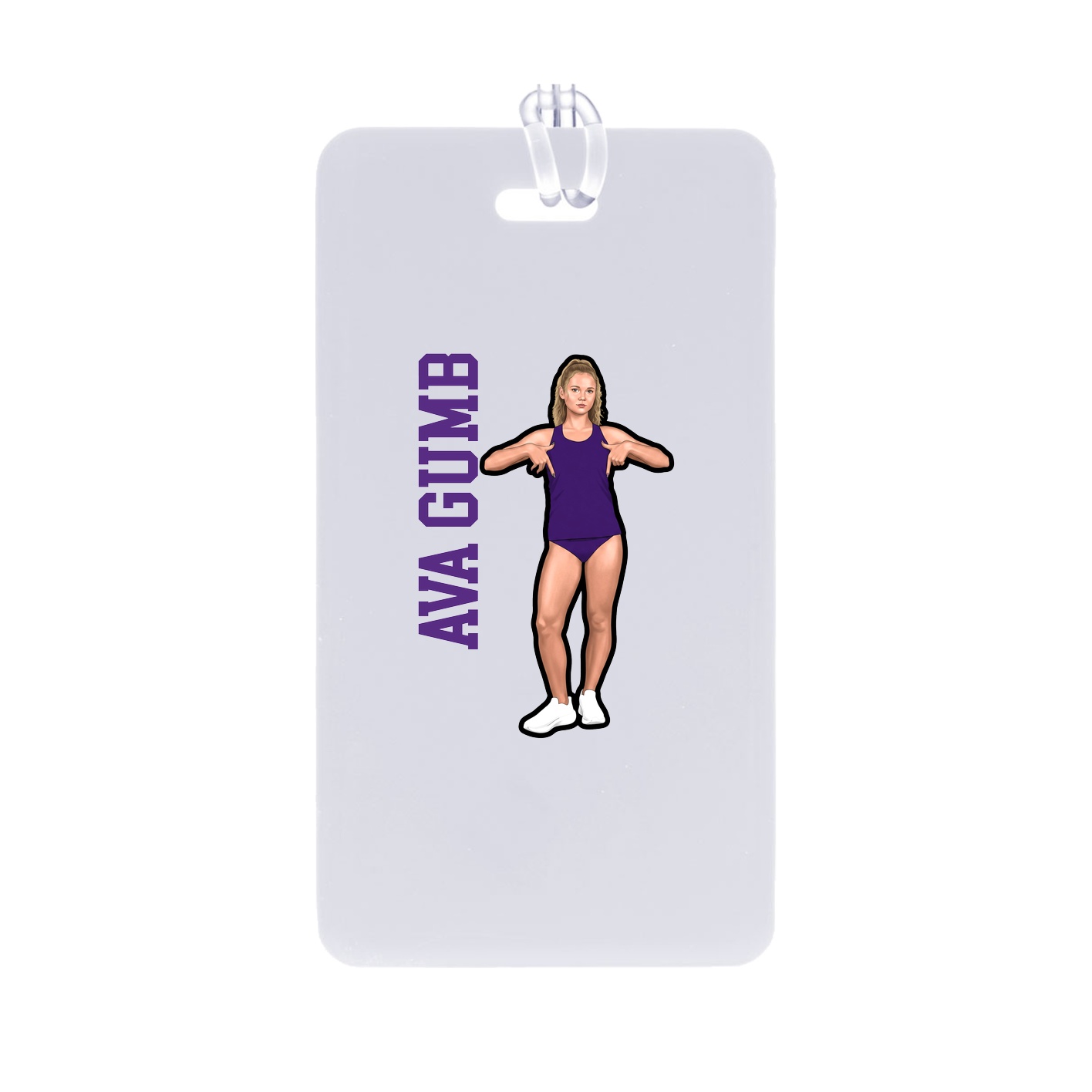 Bag Tag — Name Vertical in Classic