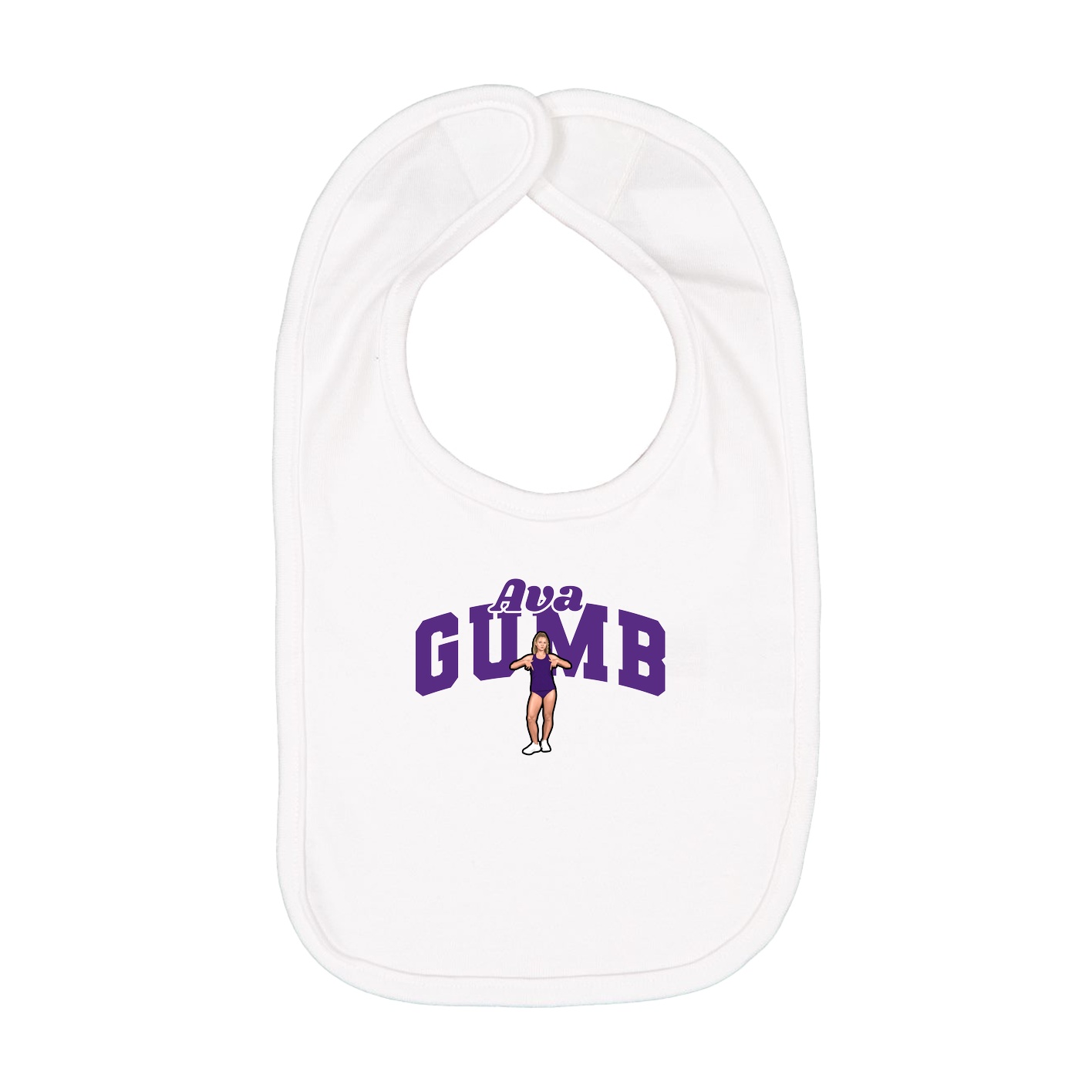 Infant Bib — Signature Arch in White