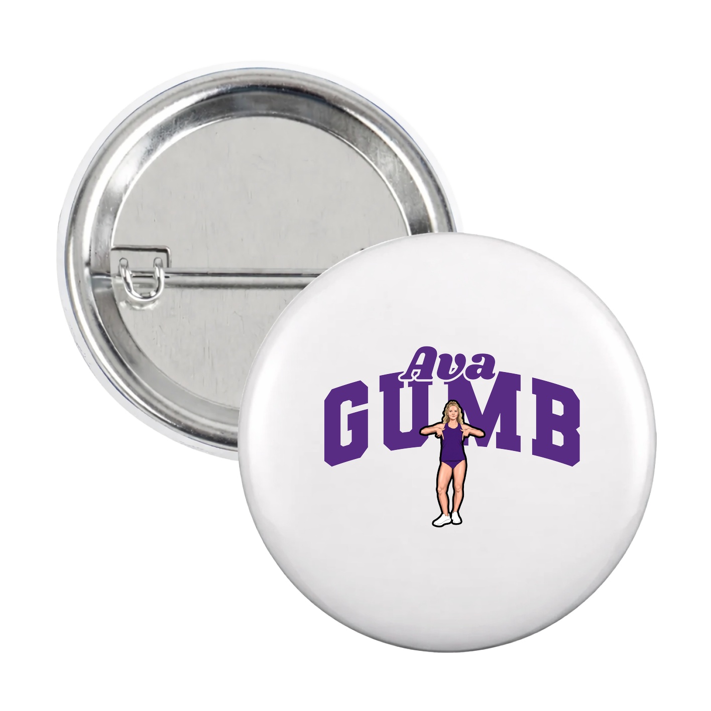 Game Day Button — Signature Arch in White