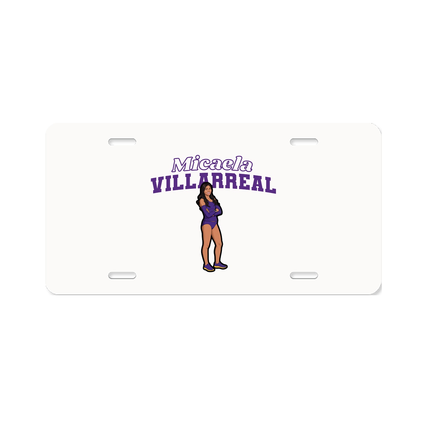 License Plate — Name Arch in Classic