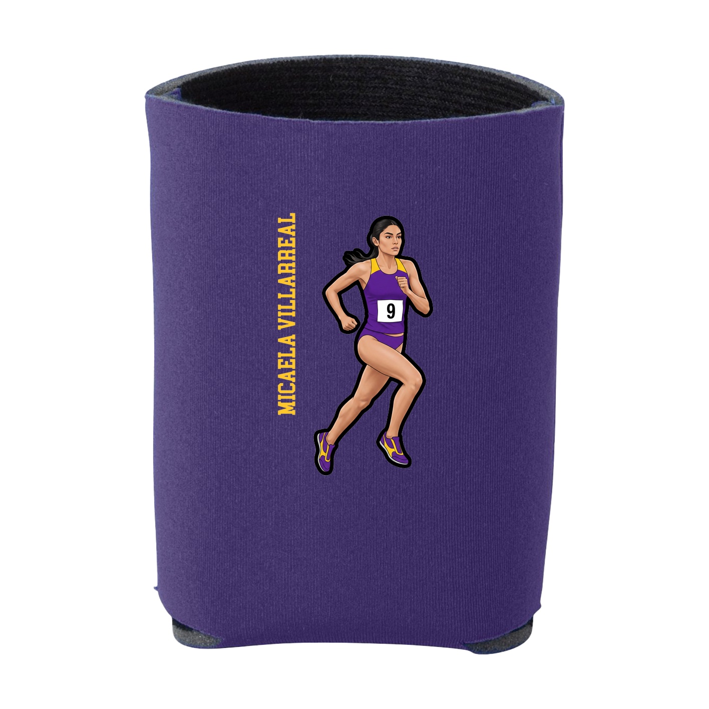 Can Holder — Name Vertical in Purple