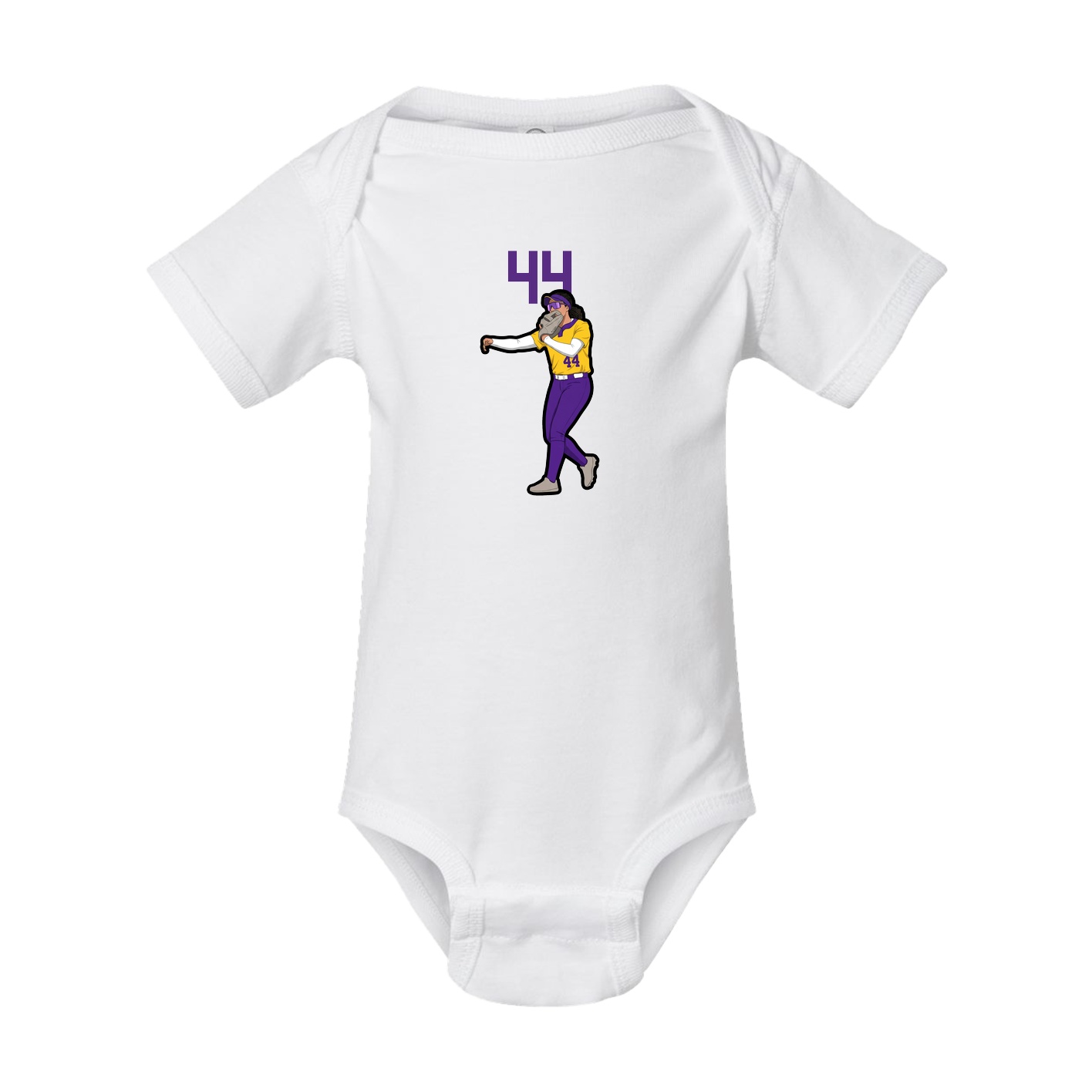 Baby Onesie — Number Top in White