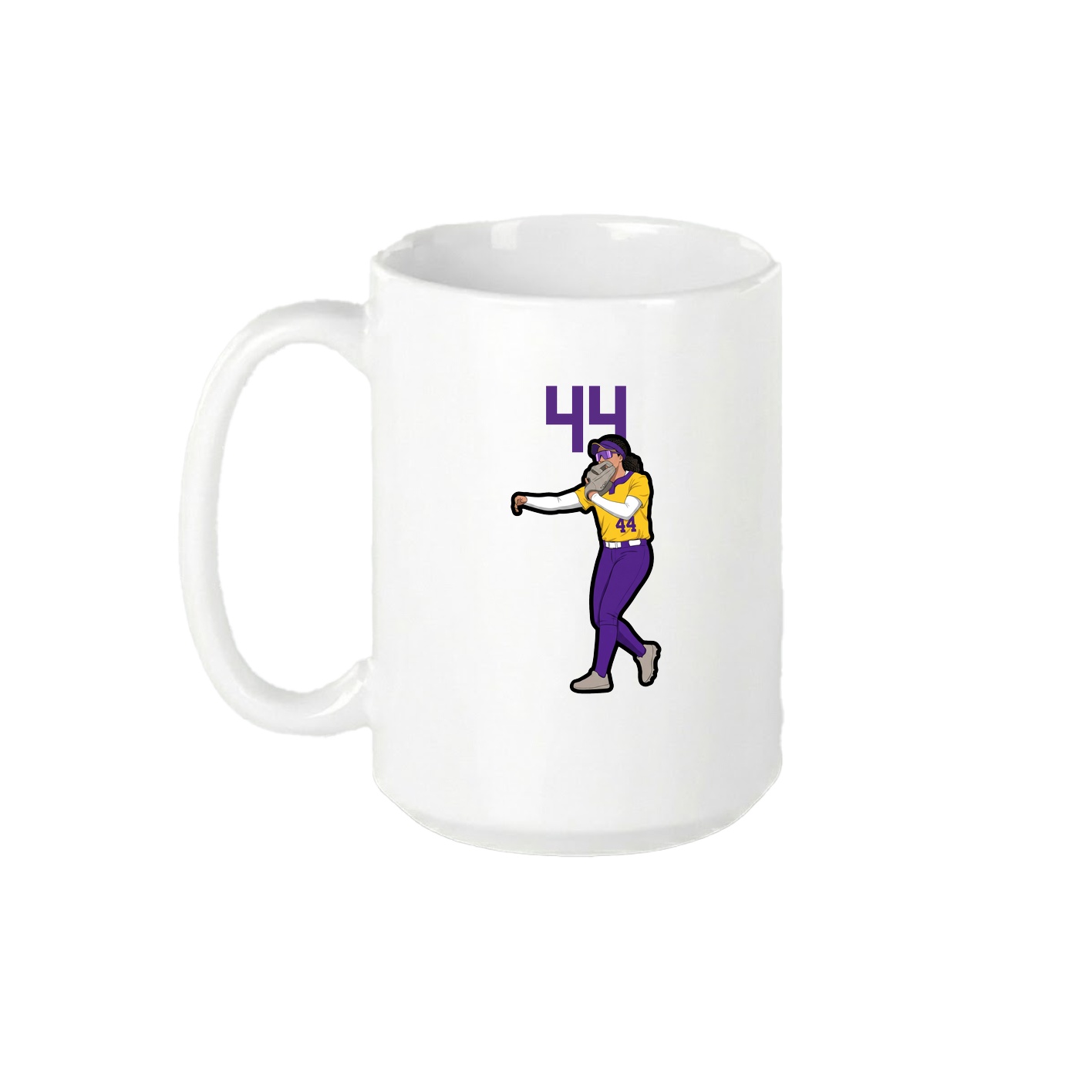 15oz Coffee Mug — Number Top in White