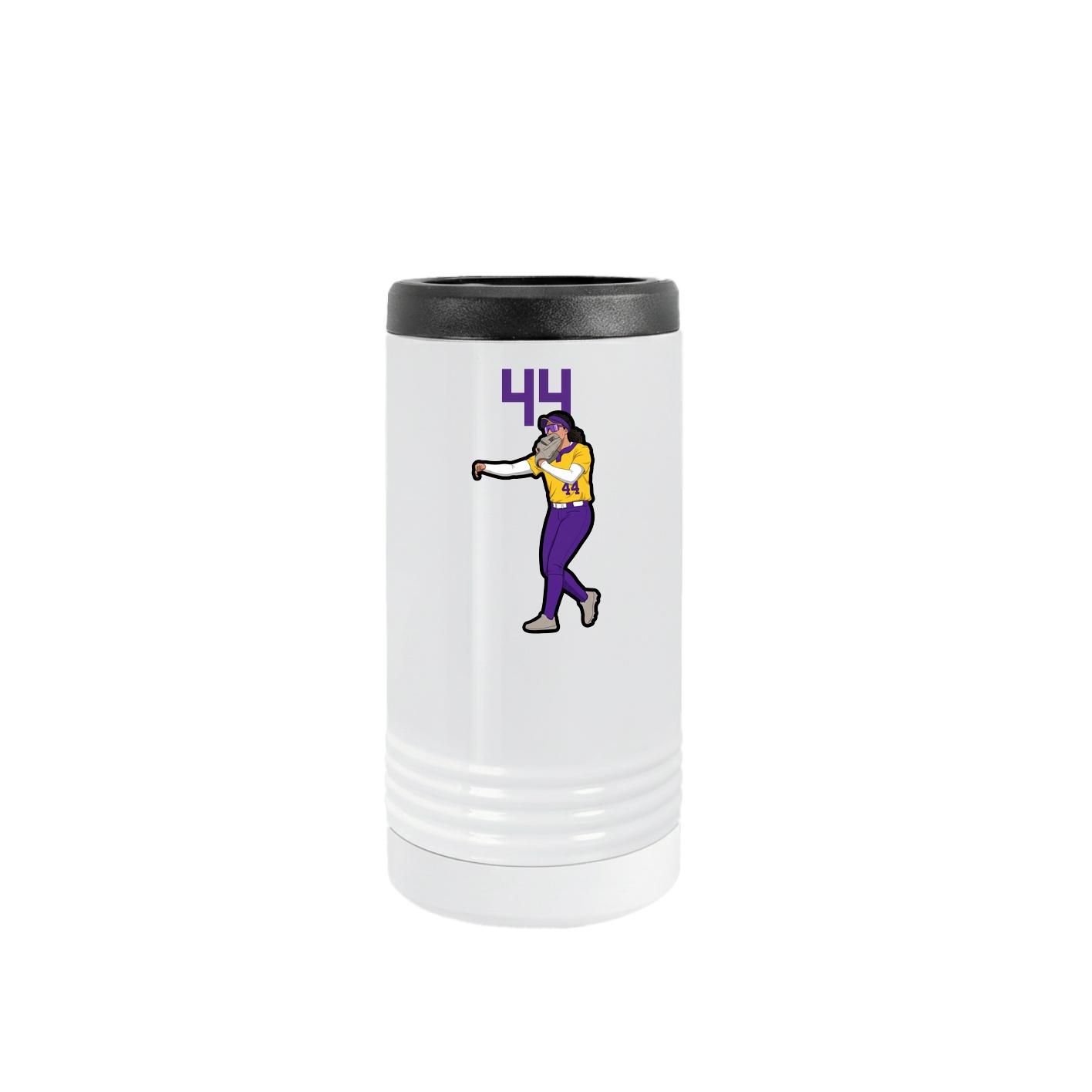 Slim Beverage Holder — Number Top in White