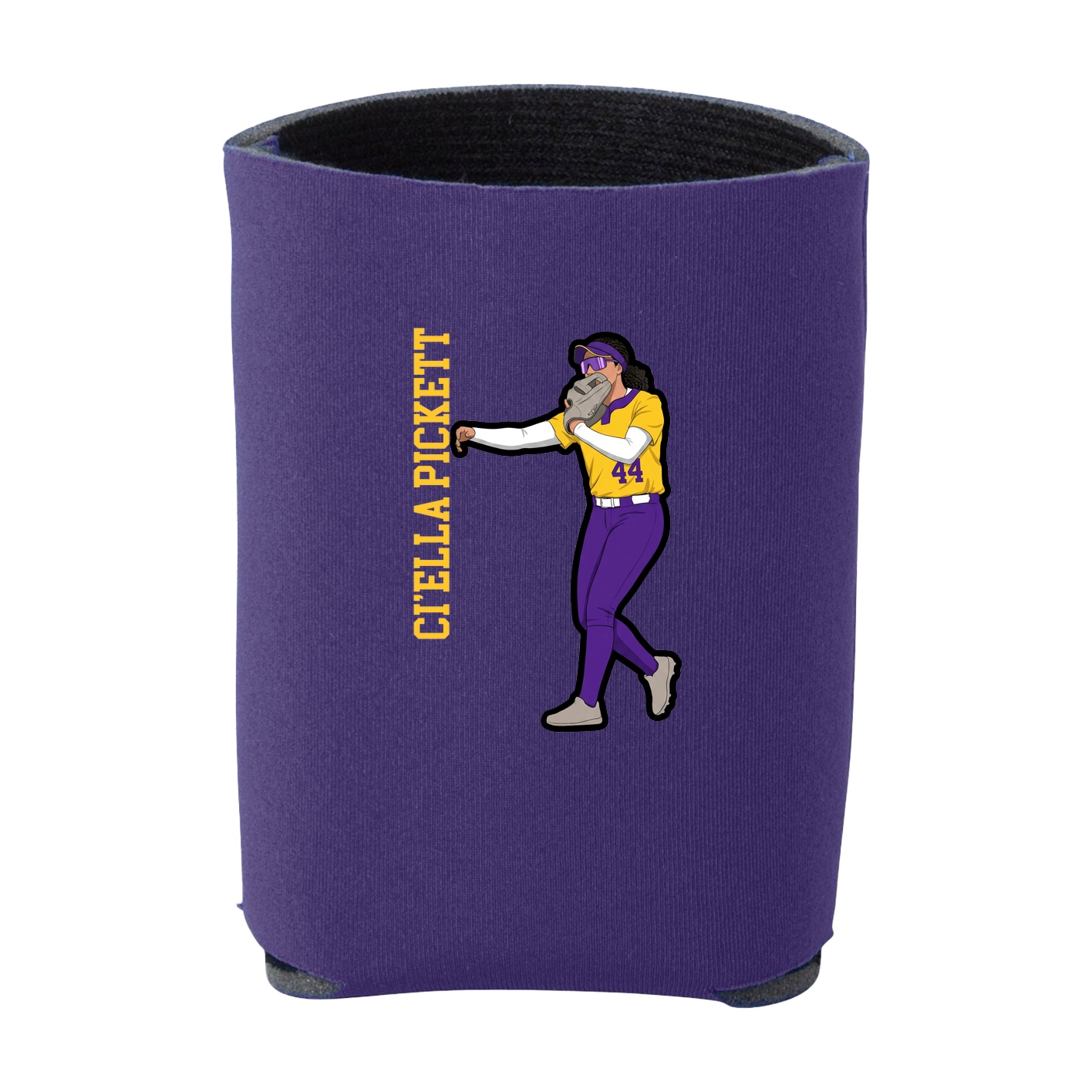 Can Holder — Name Vertical in Purple