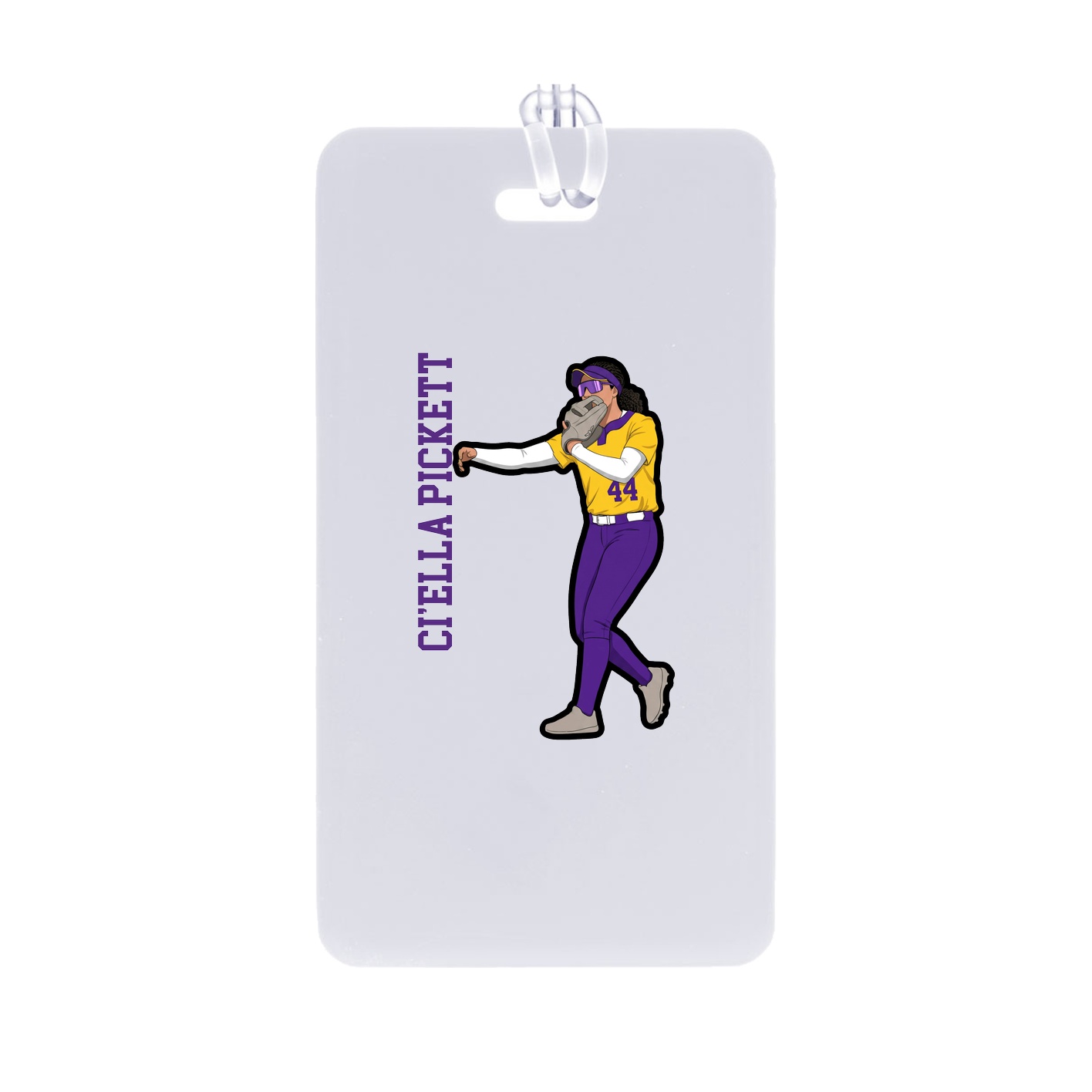 Bag Tag — Name Vertical in Classic