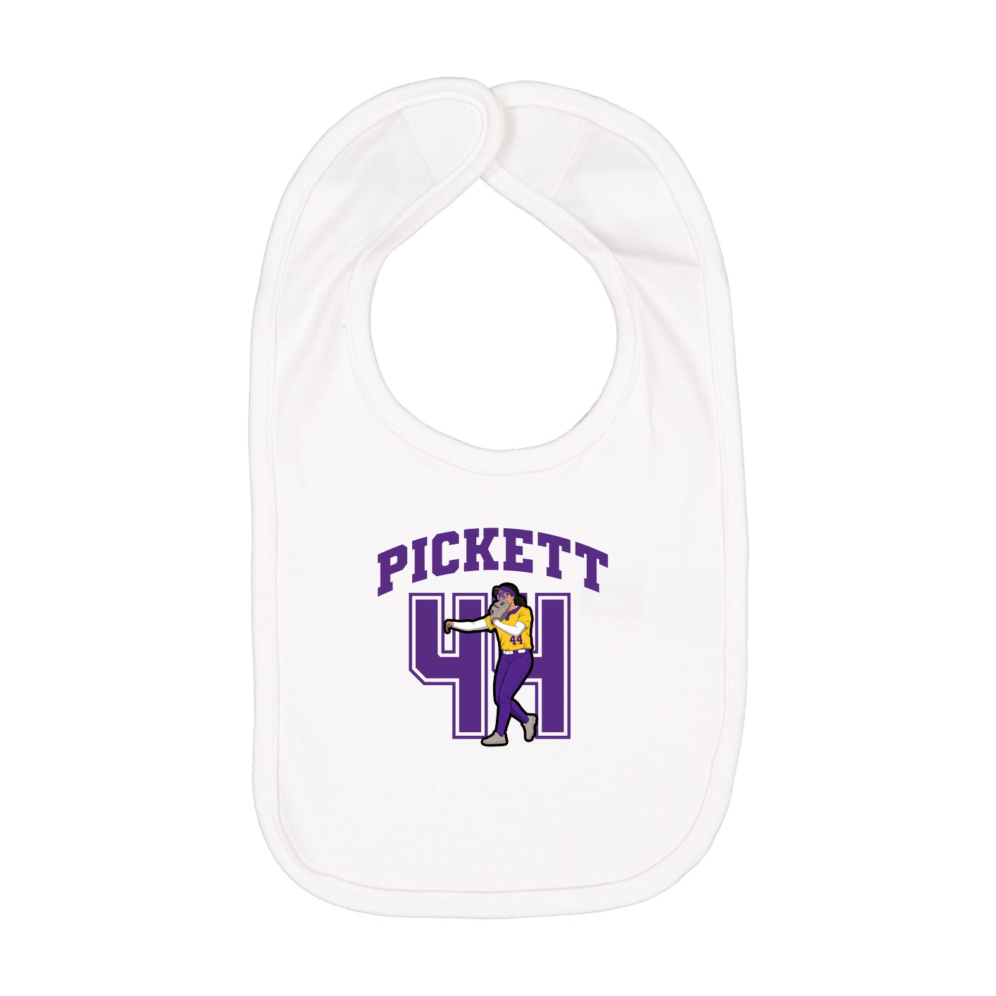 Infant Bib — Number in White