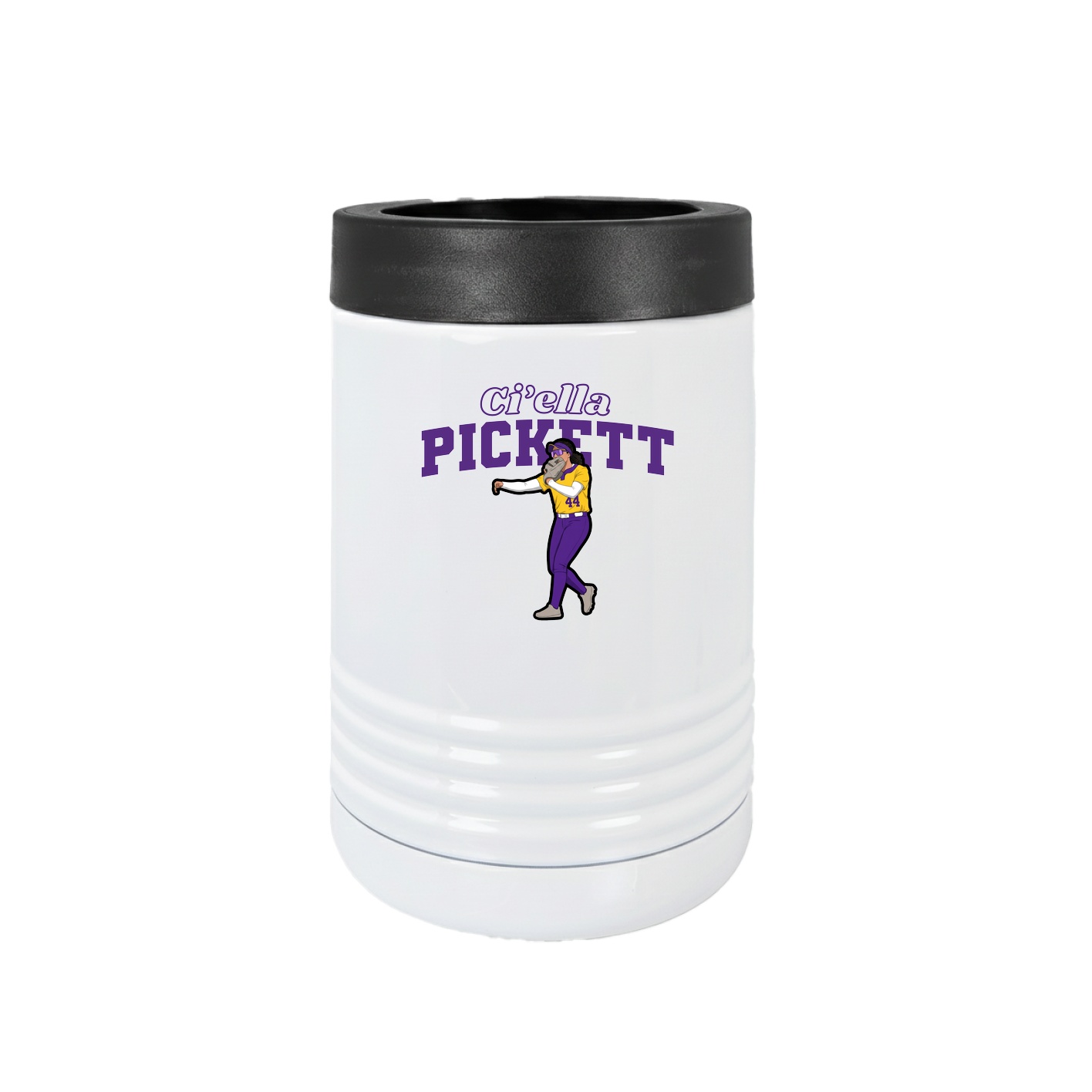 Beverage Holder — Name Arch in White