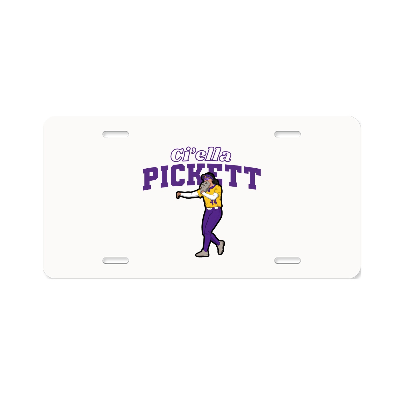 License Plate — Name Arch in Classic