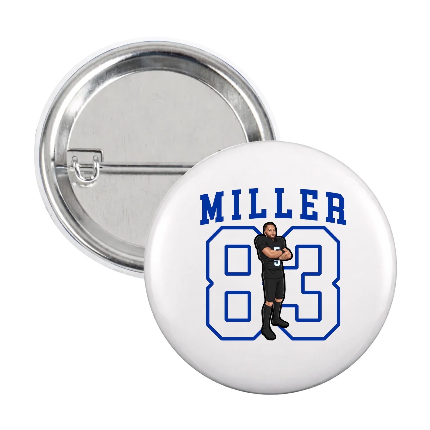 Game Day Button — Shirsey in White