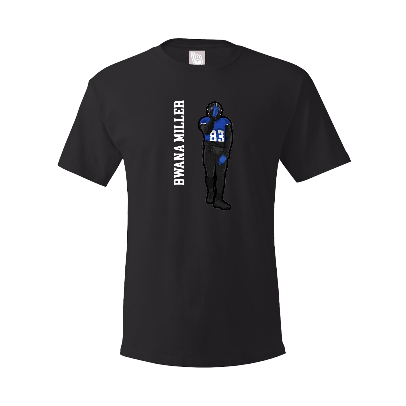 Tee — Name Vertical in Black