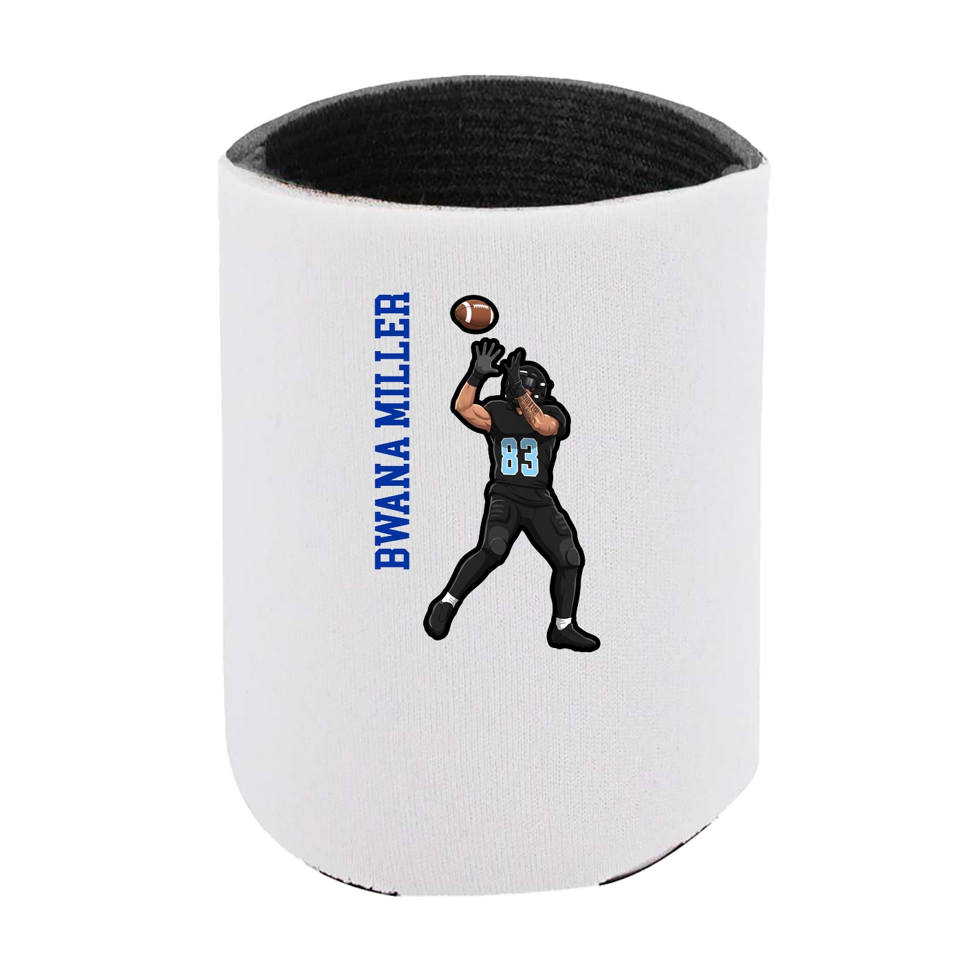 Can Holder — Name Vertical in White