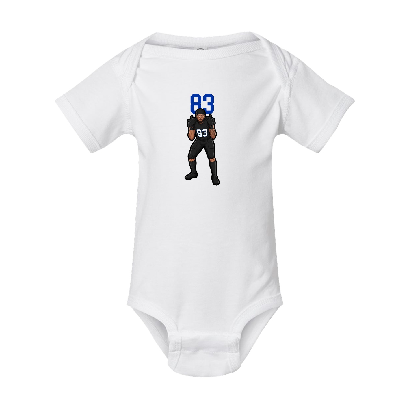 Baby Onesie — Number Top in White