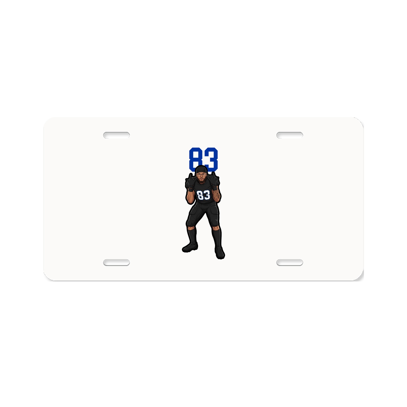 License Plate — Number Top in Classic