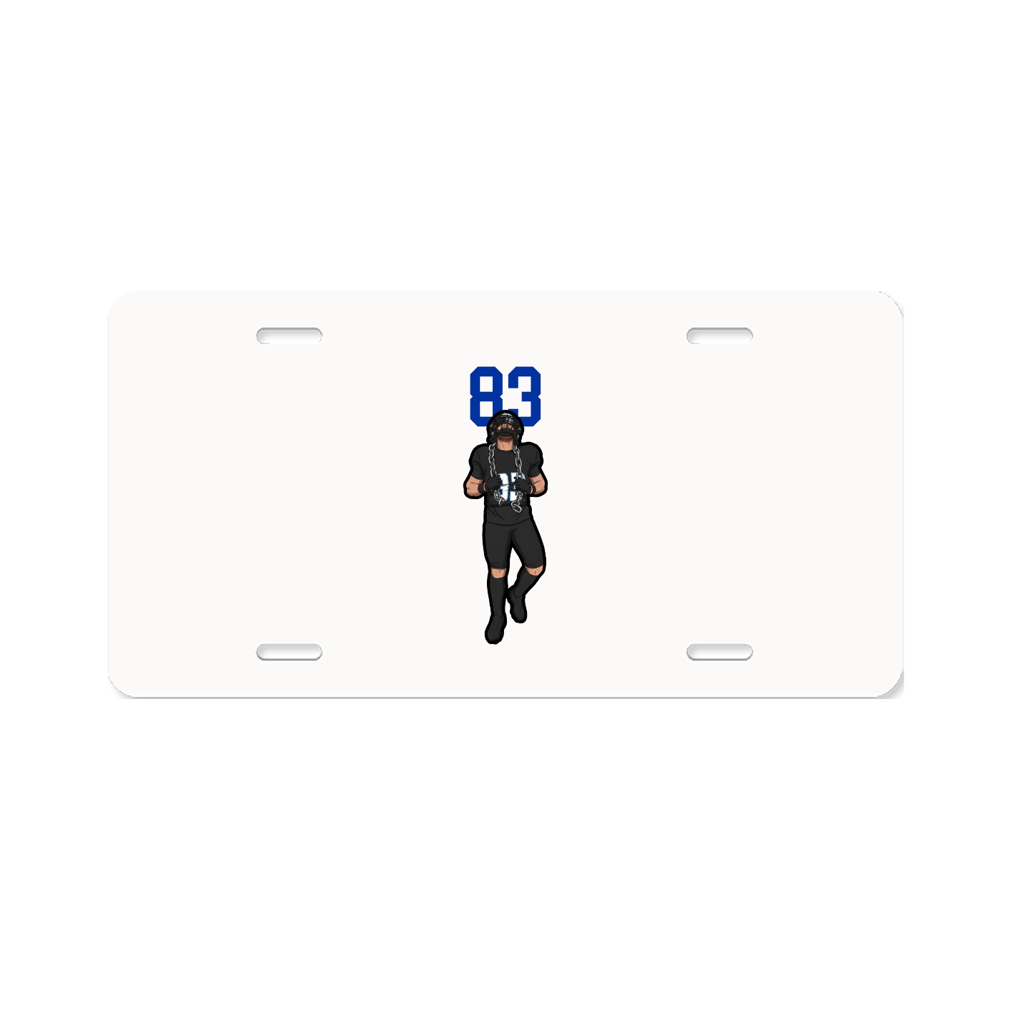 License Plate — Number Top in Classic