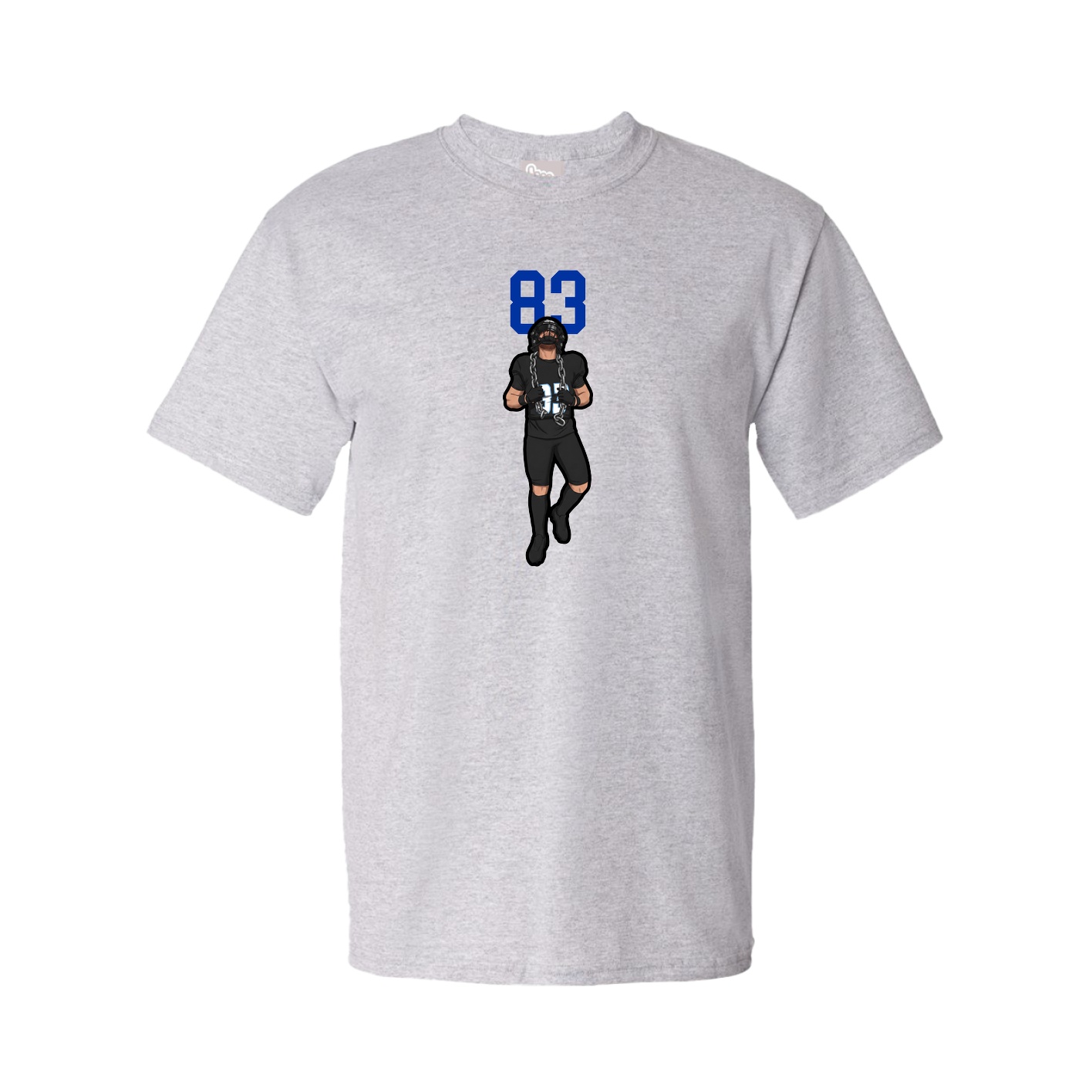 Youth Tee — Number Top in Grey