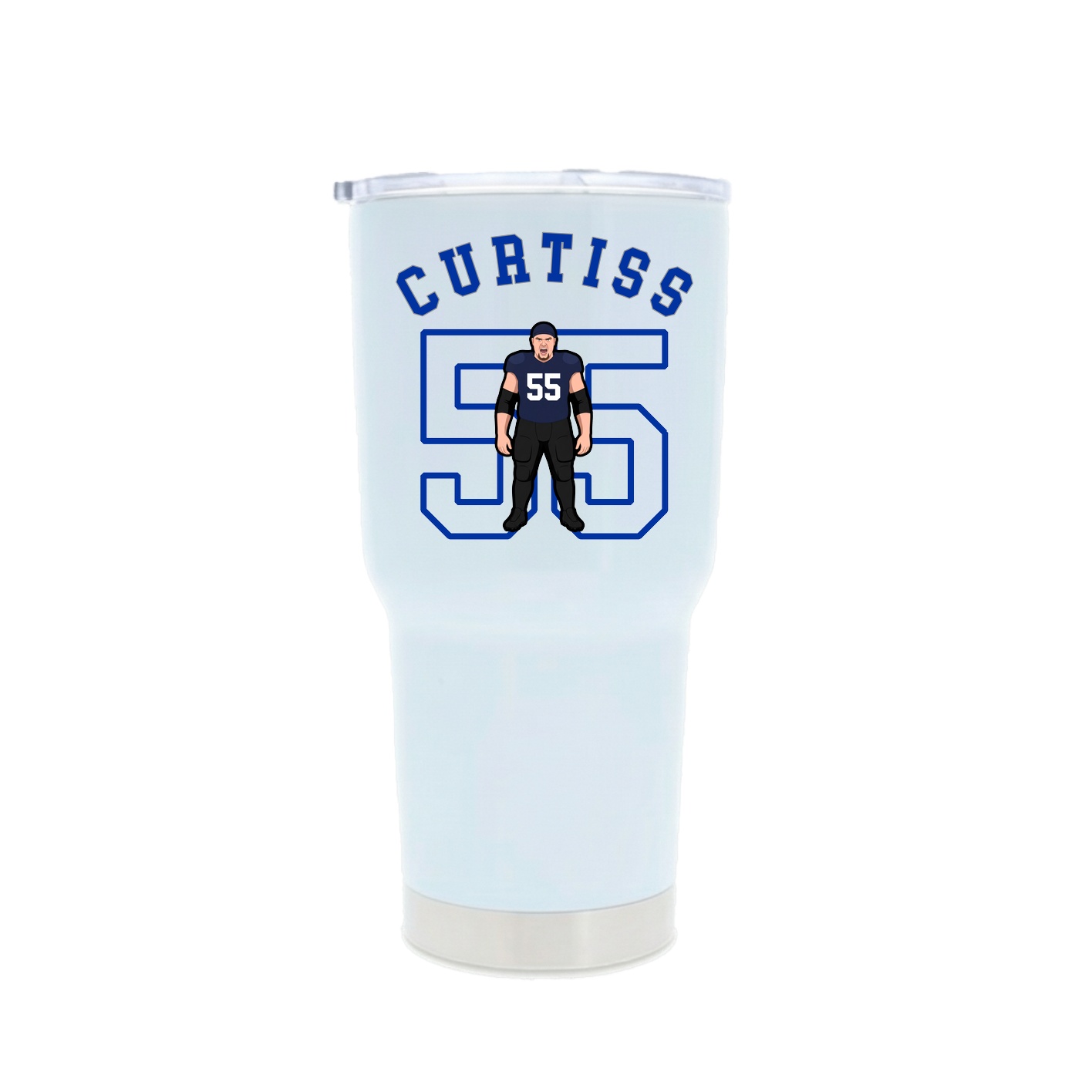 30oz Stainless Steel Tumbler — Shirsey Arch in White