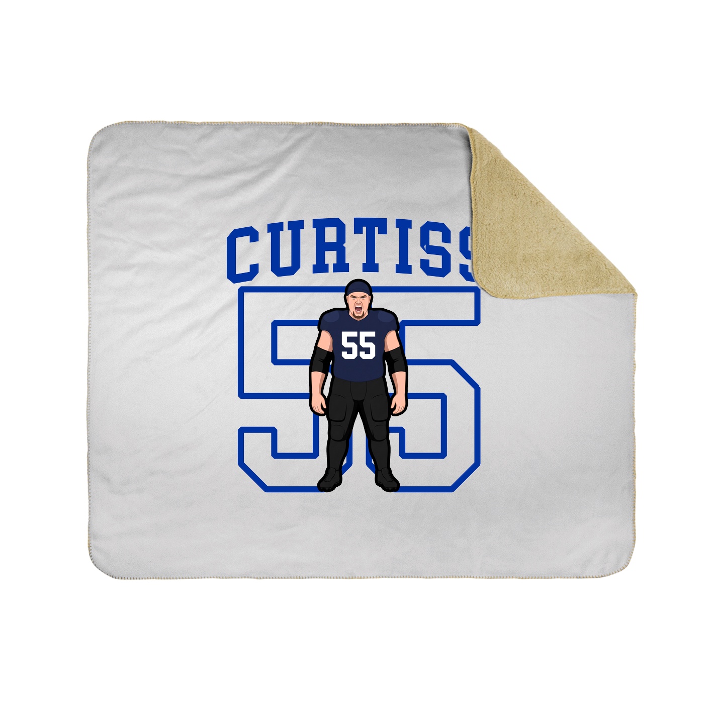 Throw Blanket — Shirsey in White