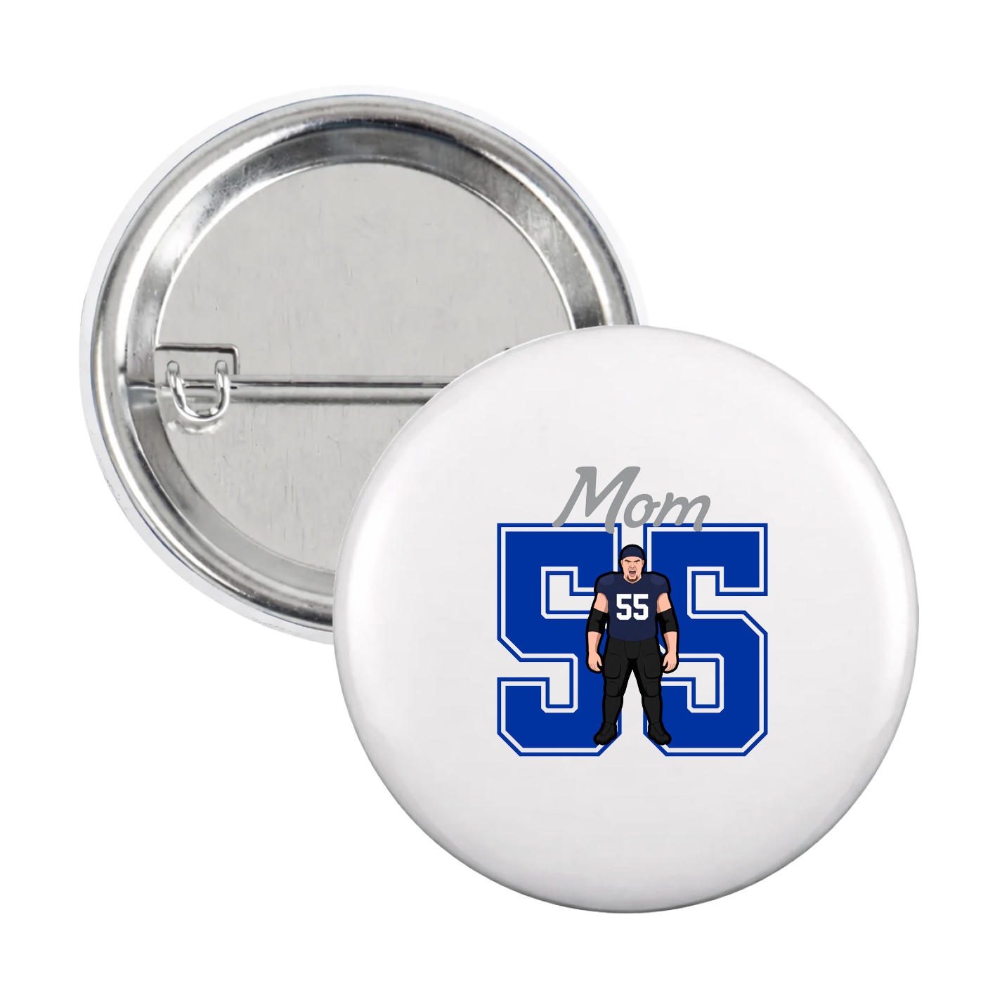 Game Day Button — Mothers Day Shirsey in White