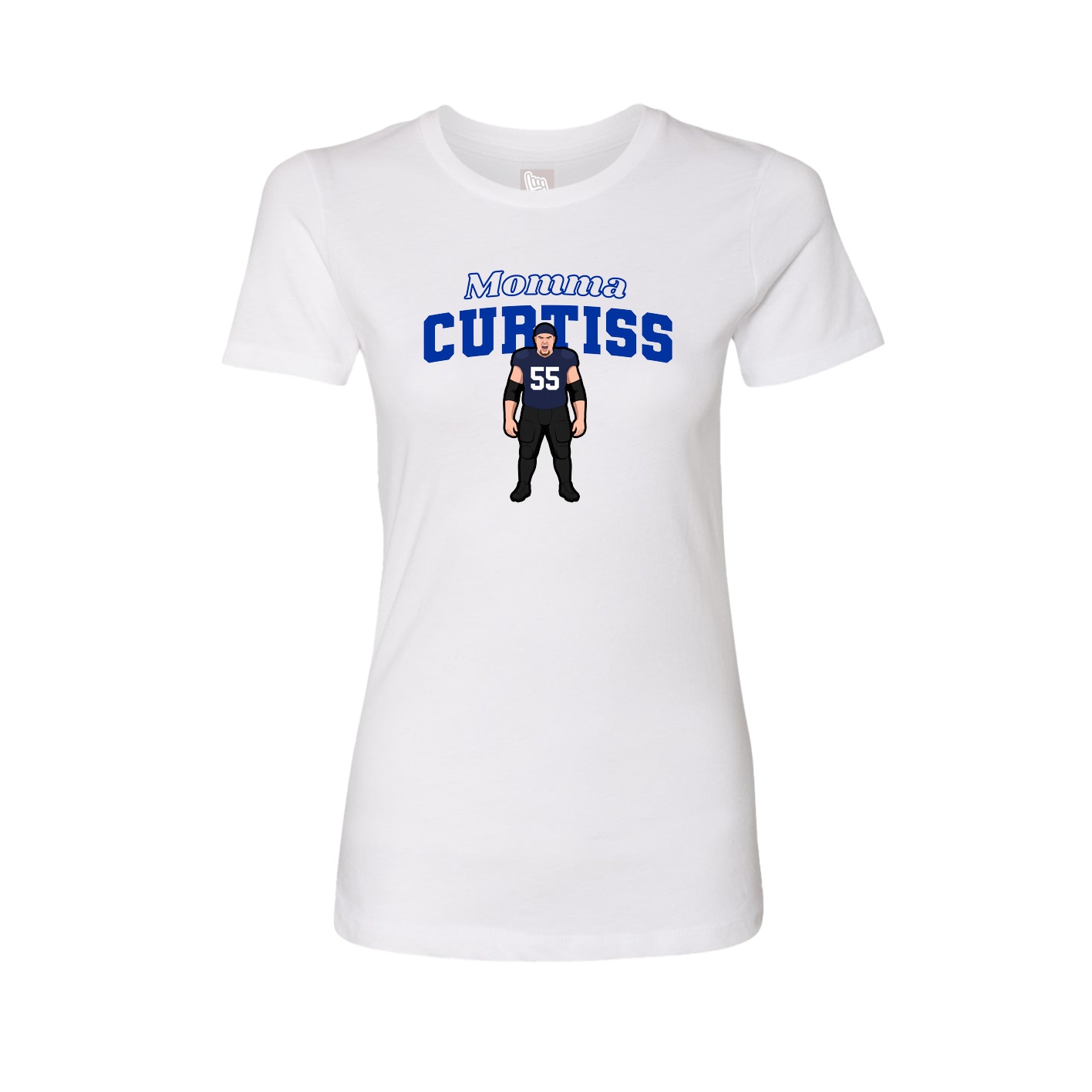 Womens Tee — Mothers Day Block in White