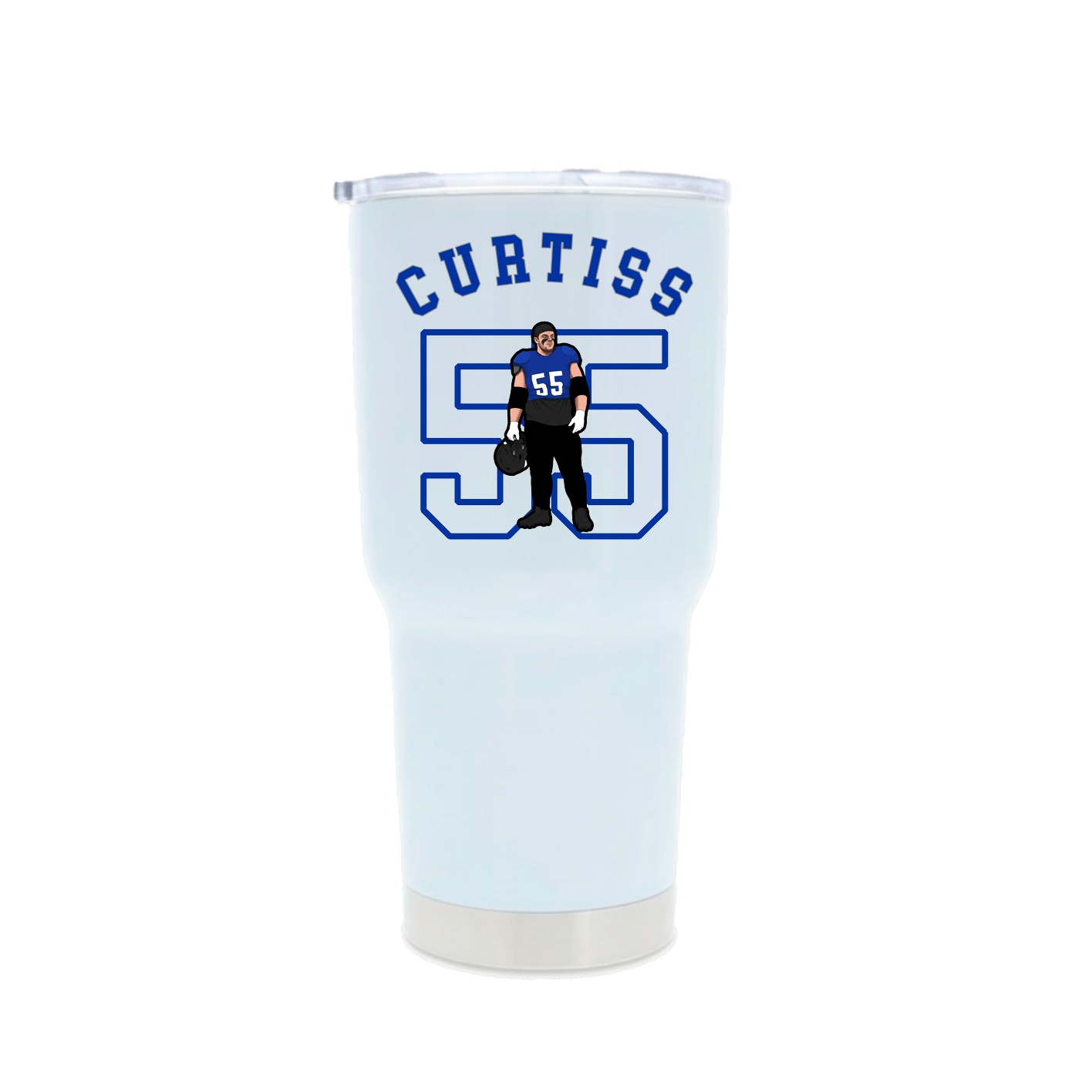 30oz Stainless Steel Tumbler — Shirsey Arch in White