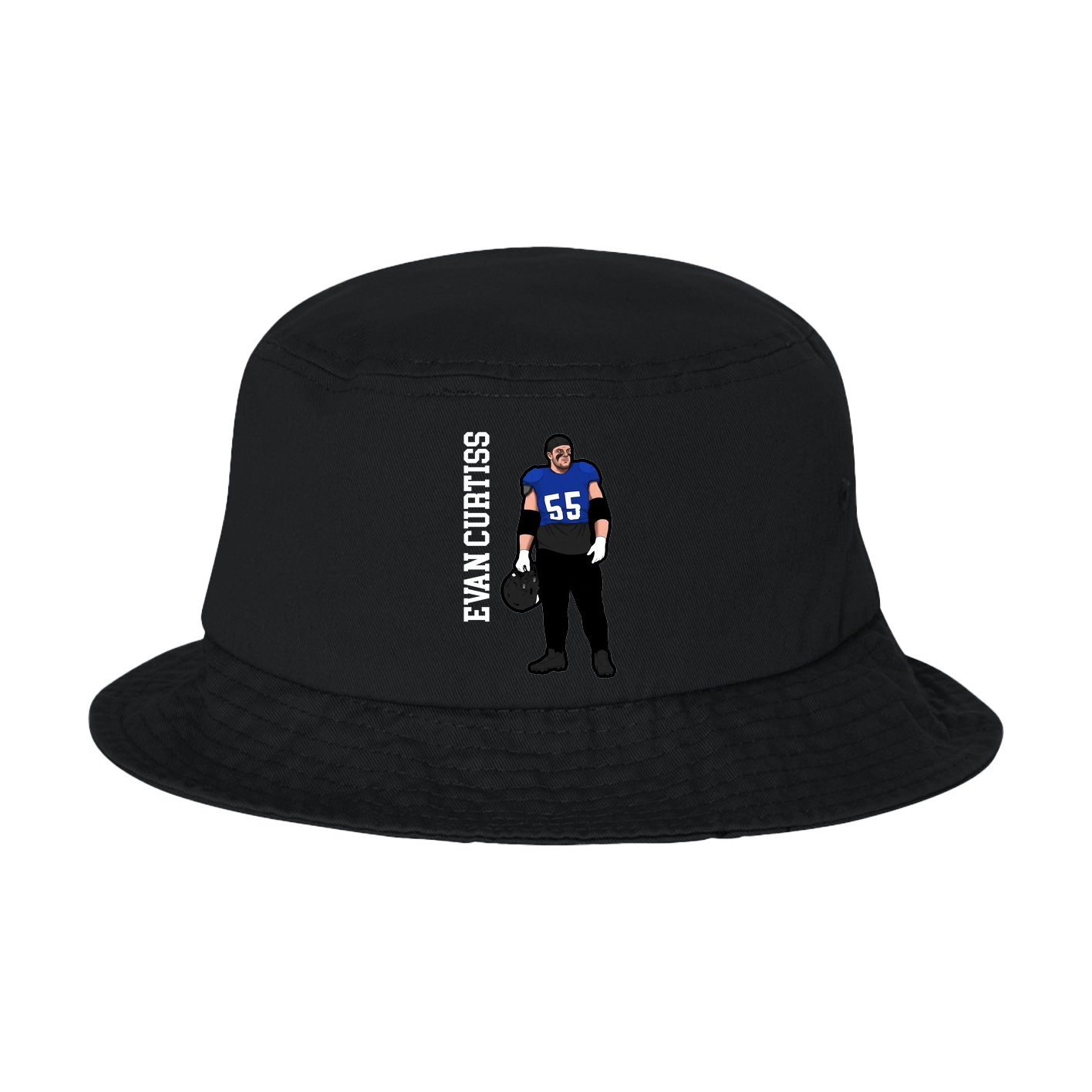 Bucket Cap — Name Vertical in Black