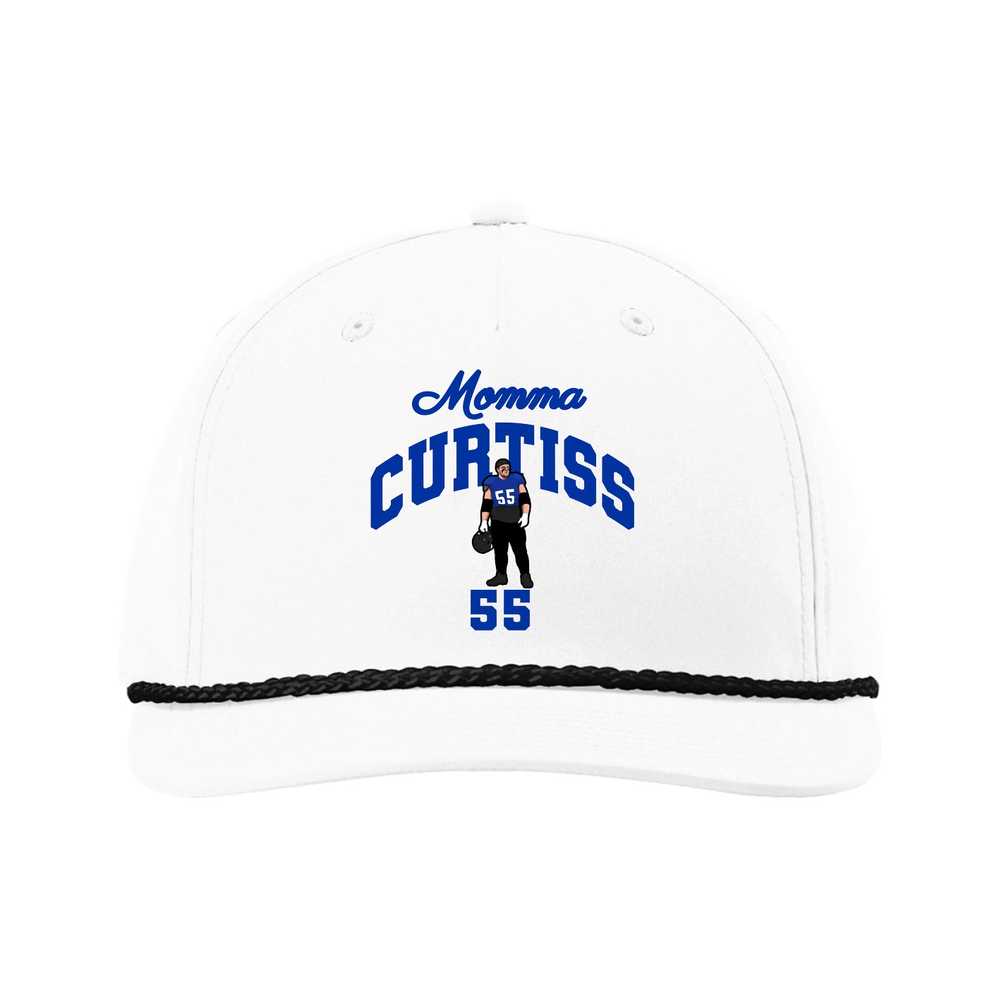 Five-Panel Classic Rope Cap — Mothers Day Arch in White