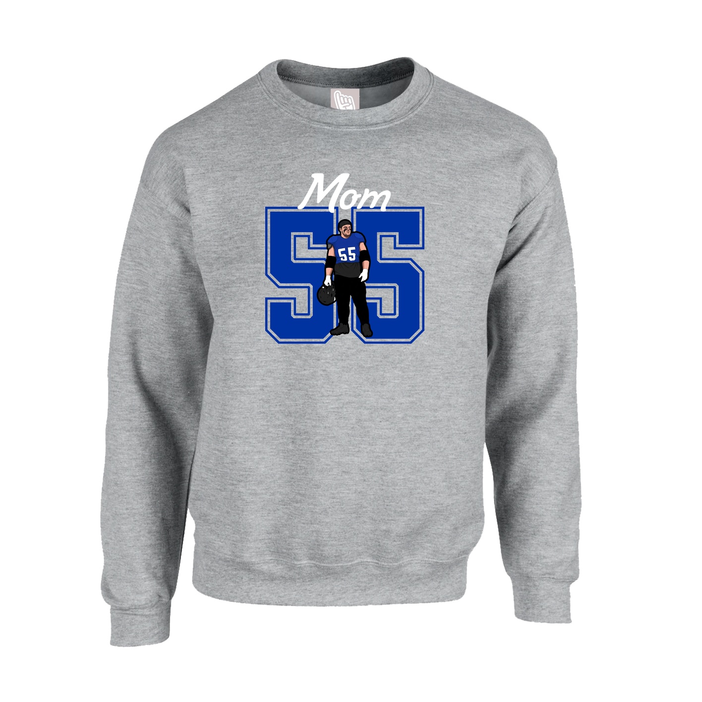 Fleece Crew — Mothers Day Shirsey in Grey