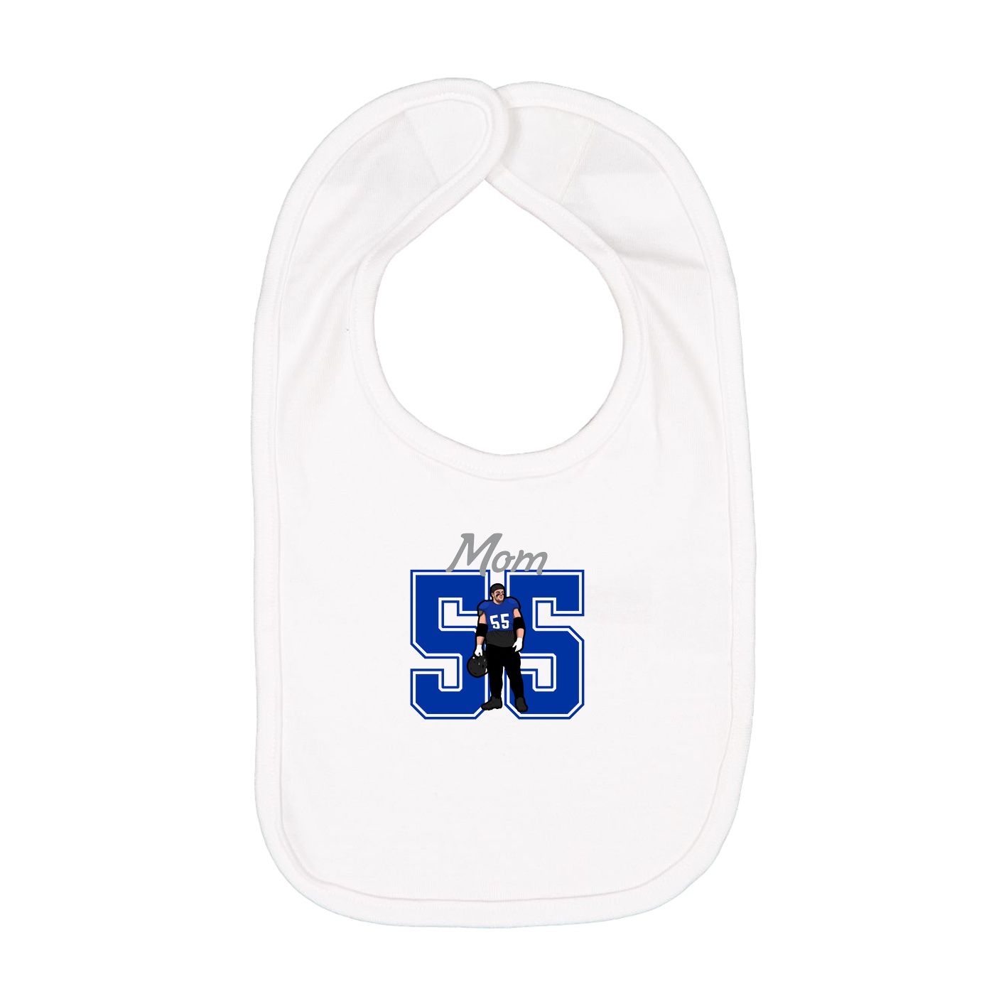 Infant Bib — Mothers Day Shirsey in White