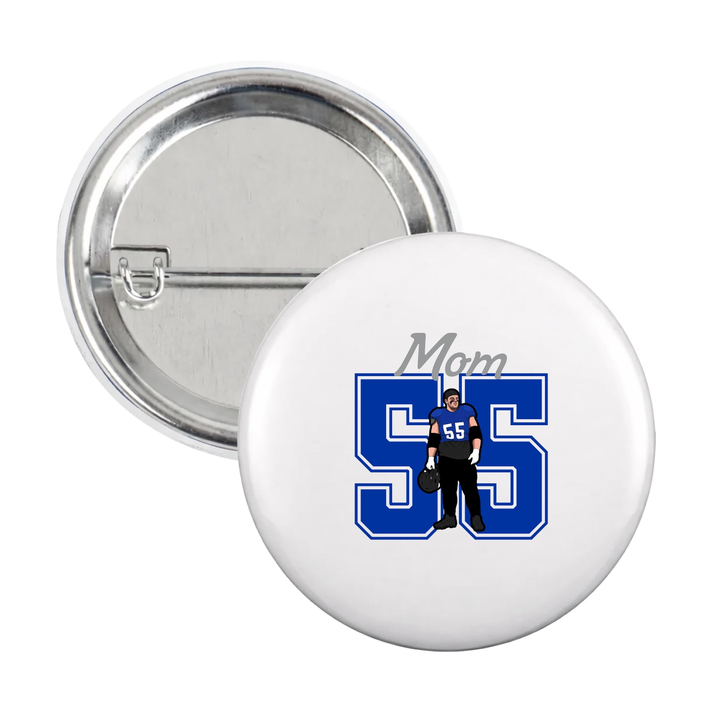Game Day Button — Mothers Day Shirsey in White