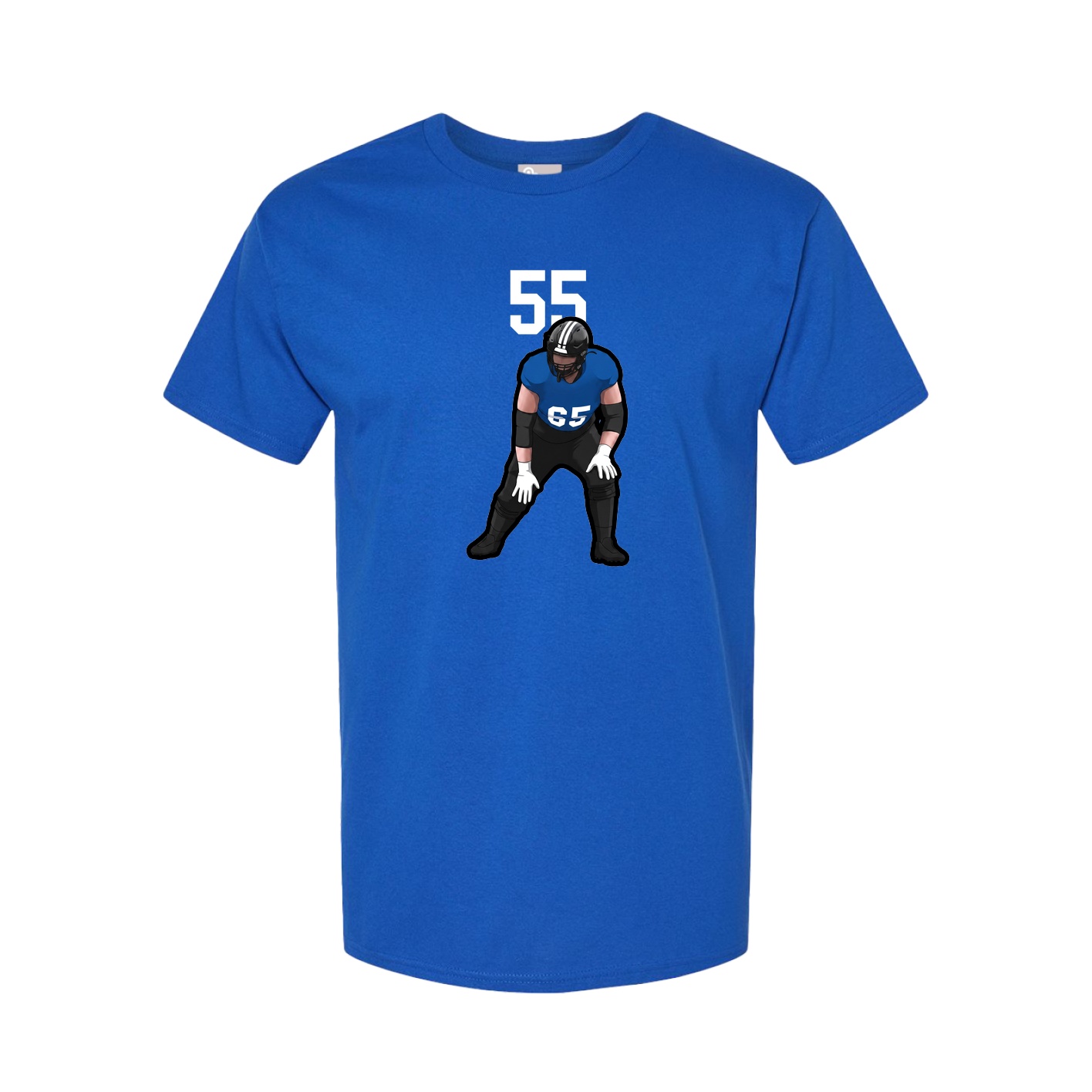 Youth Tee — Number Top in Royal