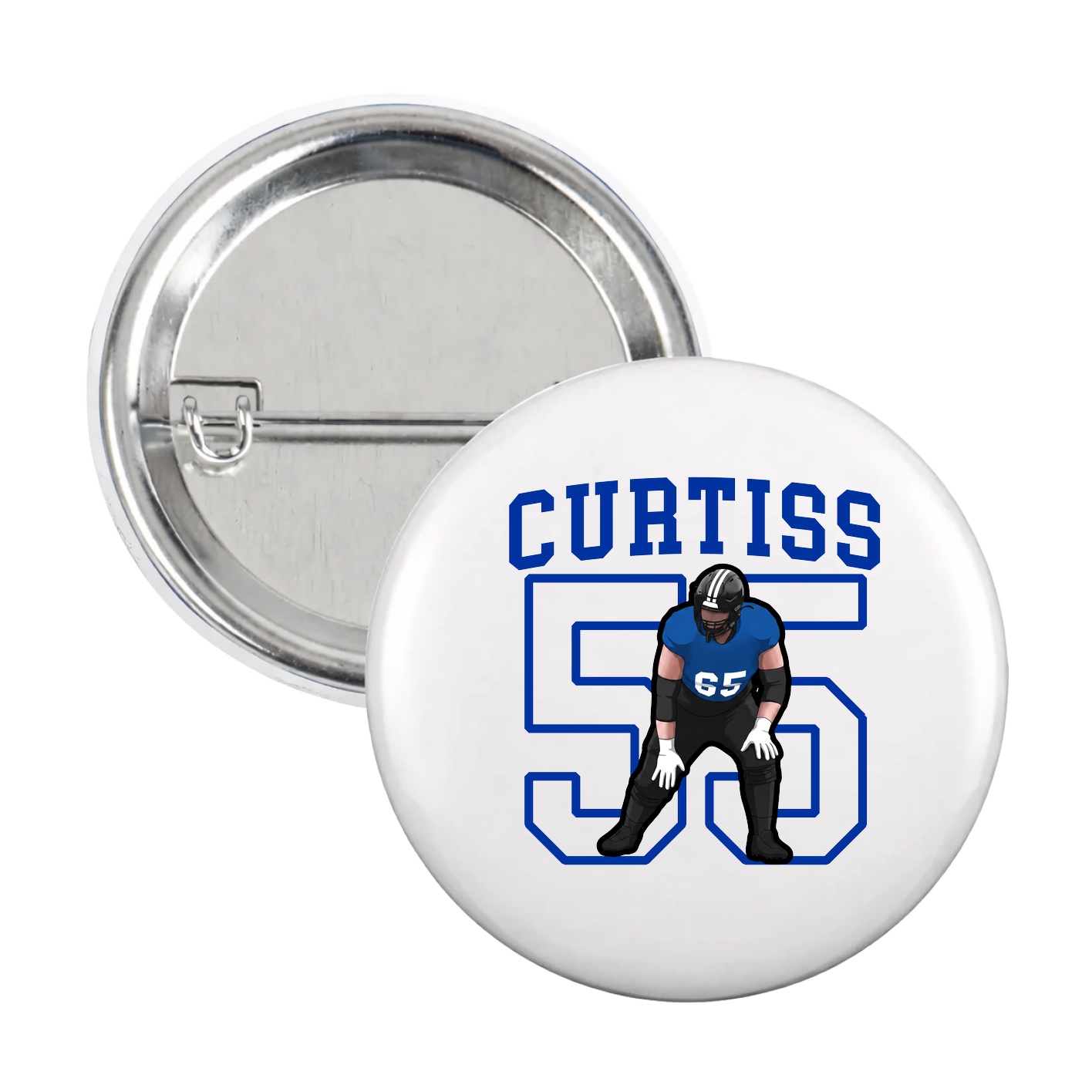 Game Day Button — Shirsey in White