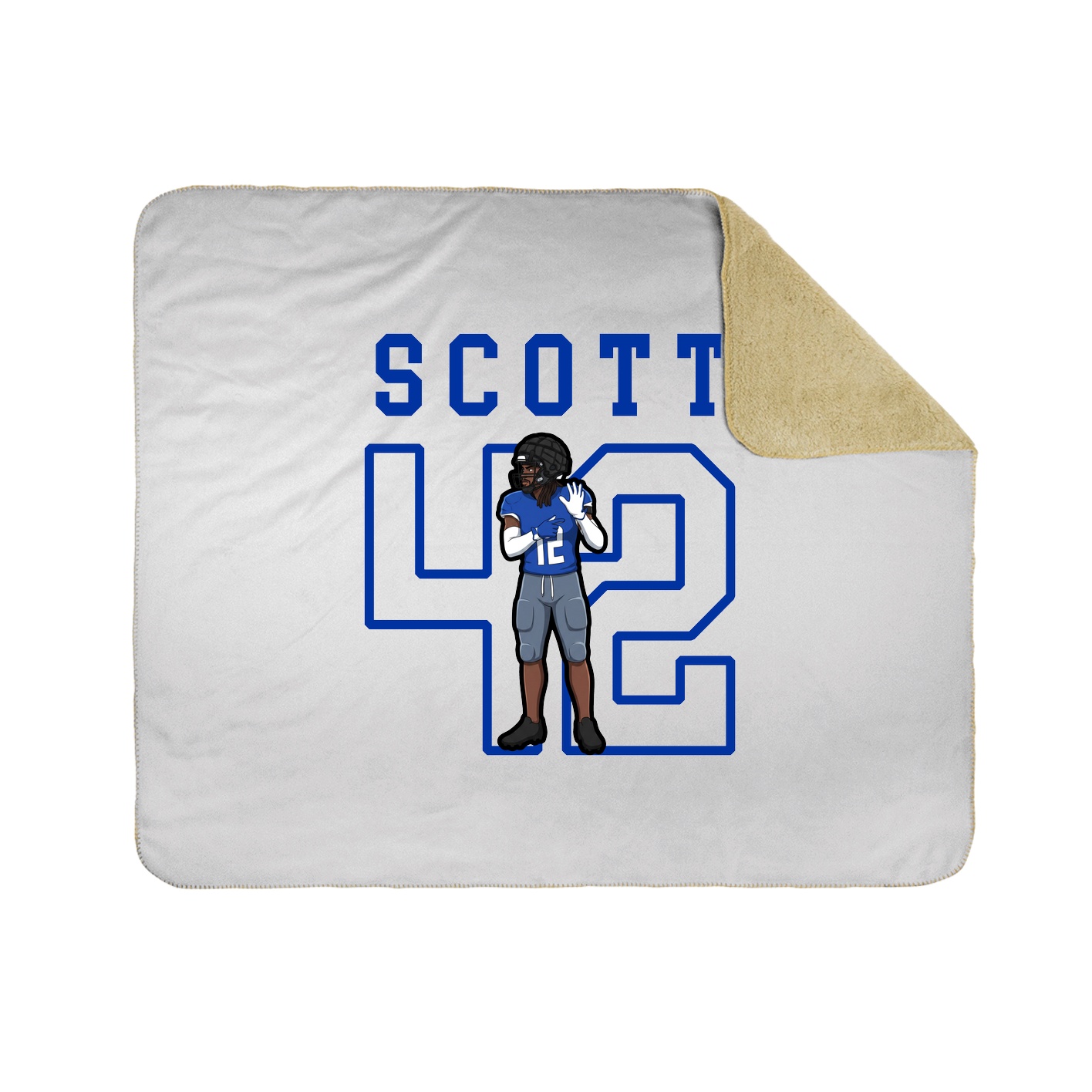 Throw Blanket — Shirsey in White