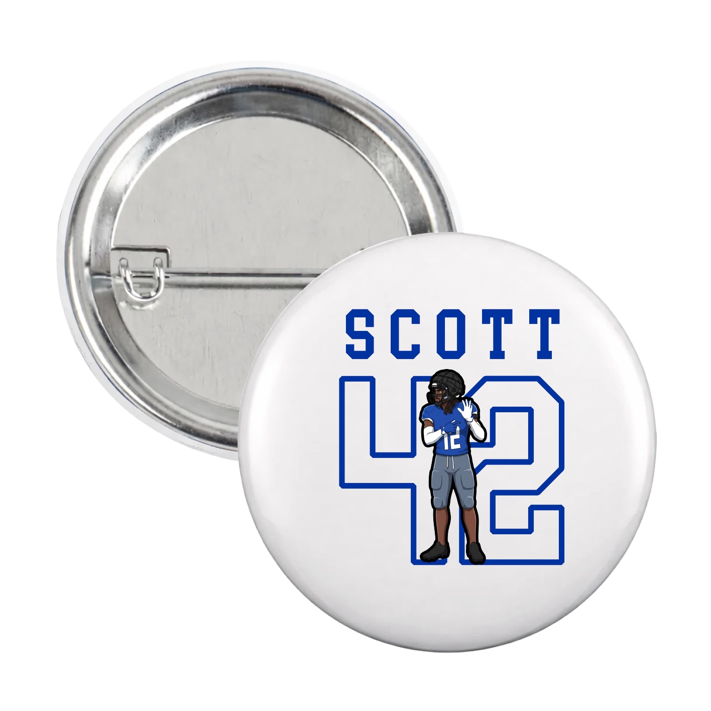 Game Day Button — Shirsey in White